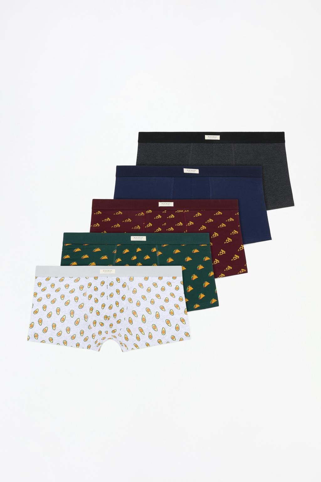 Pack of 5 contrast boxers