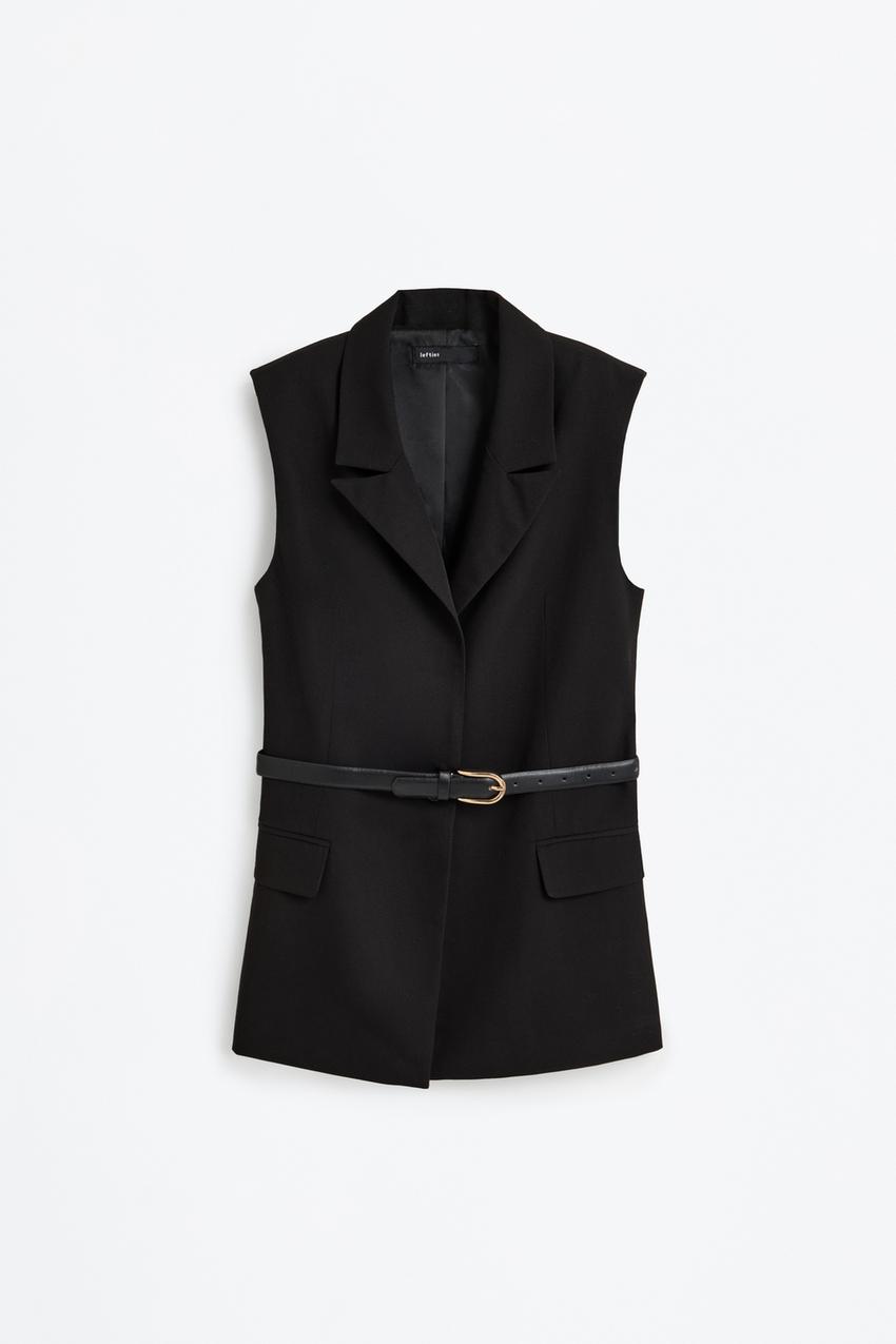 Chaleco largo cinturón Lefties México - Main Image