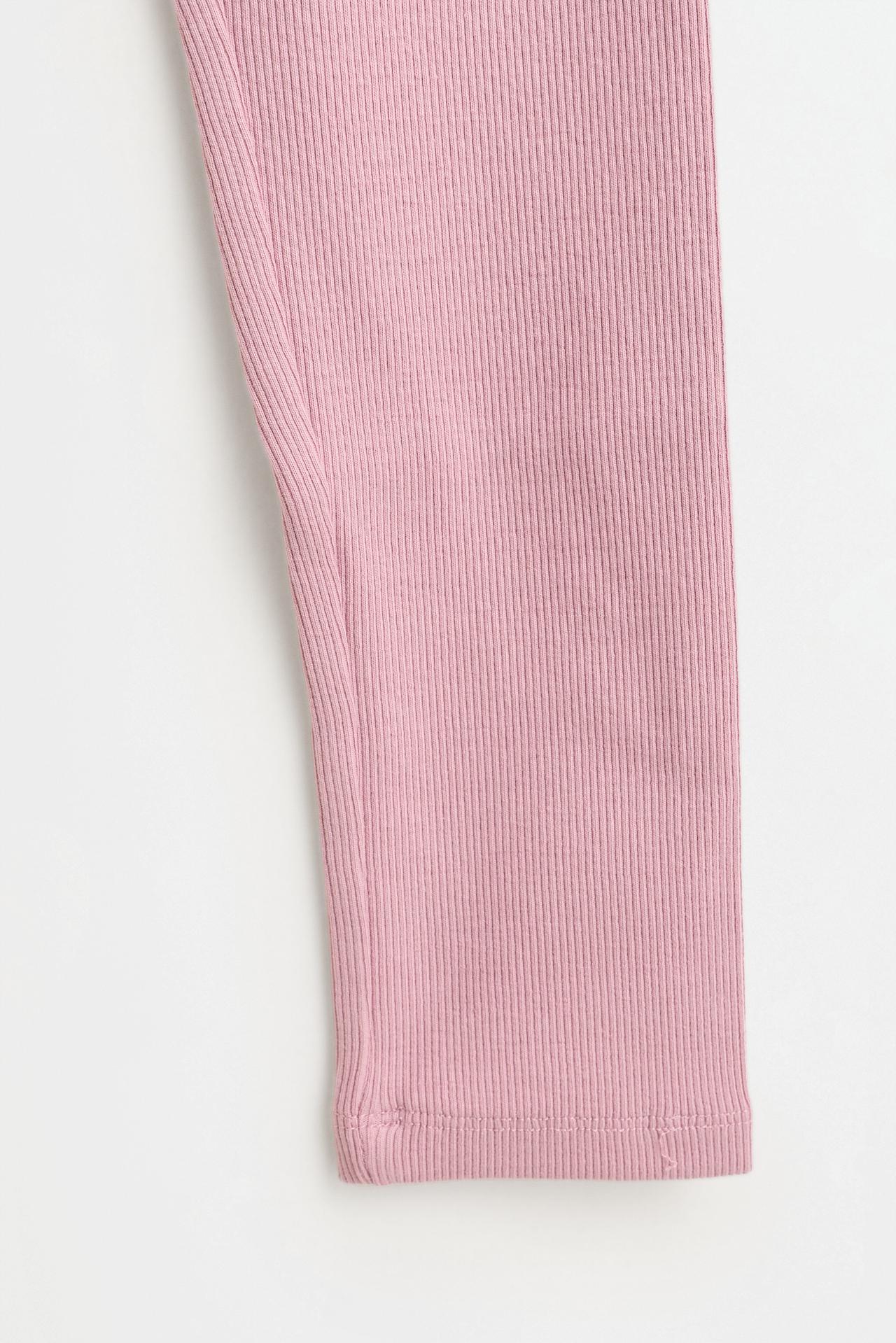 Ribbed leggings — FADED PINK