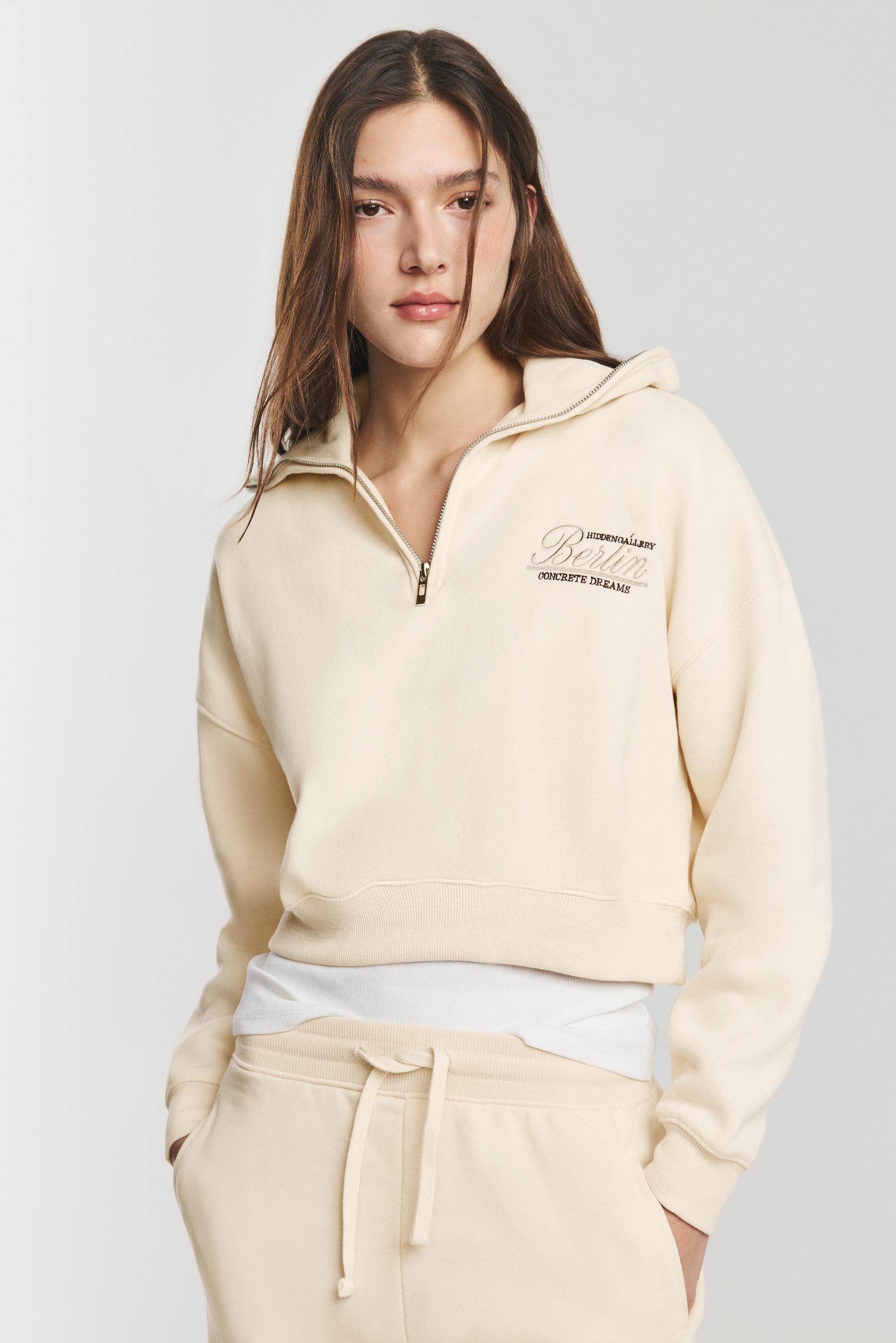 Sudadera rib bordado