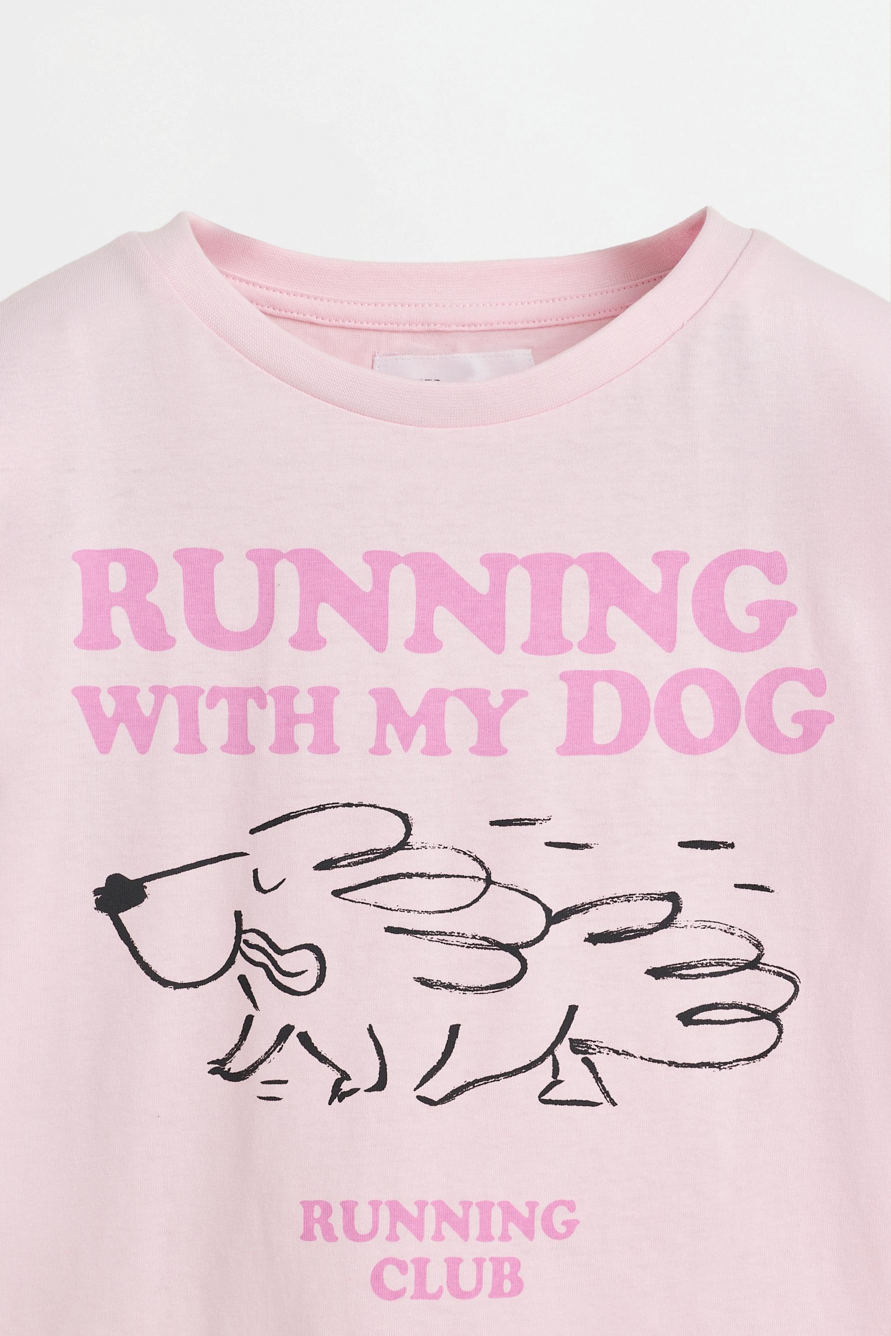 Printed T-shirt — PASTEL PINK