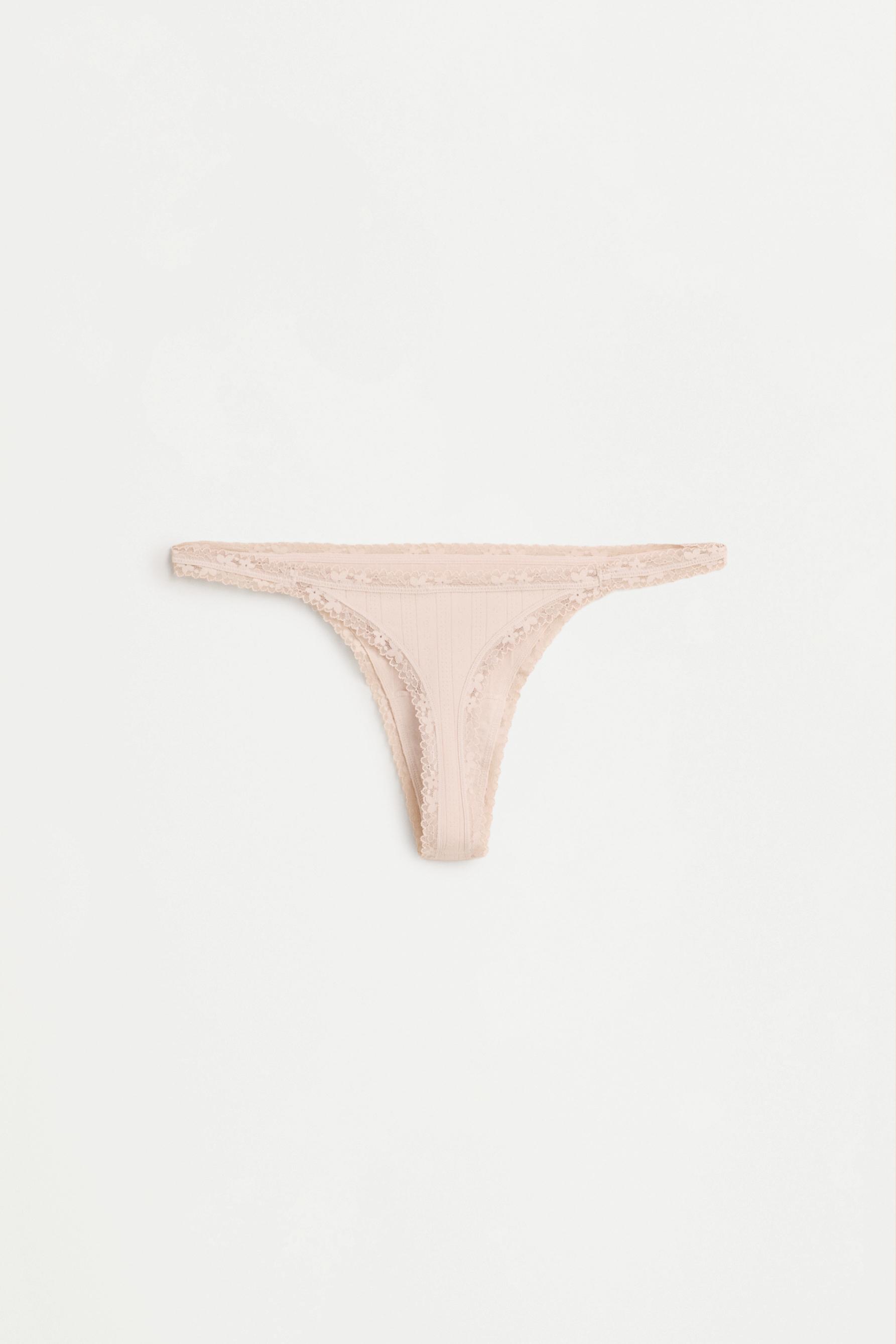 Lace thongs (2-pack) — WHITE