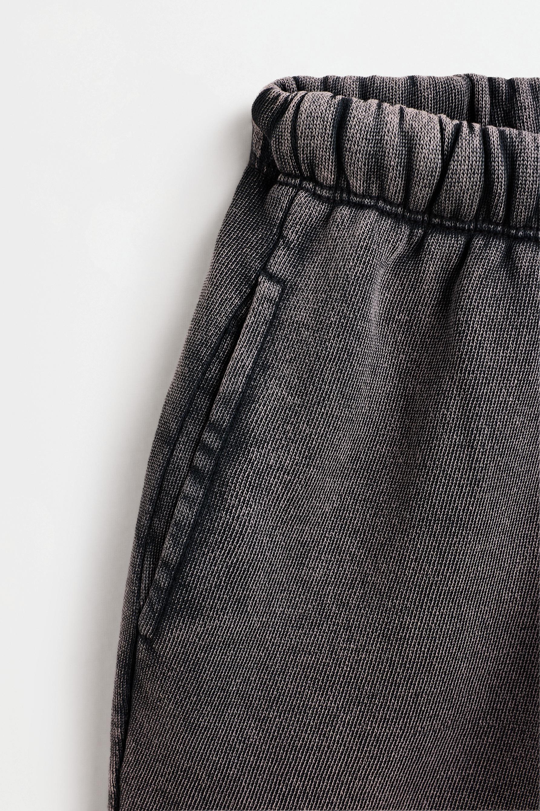 Plush shorts — PALE CHARCOAL
