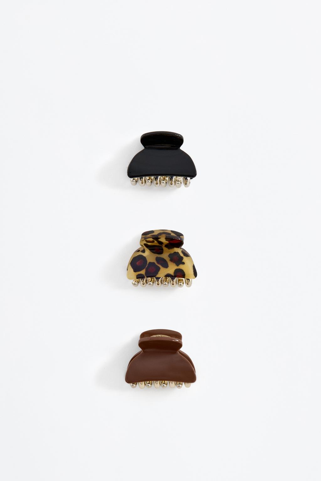 3-Pack of assorted hair clips