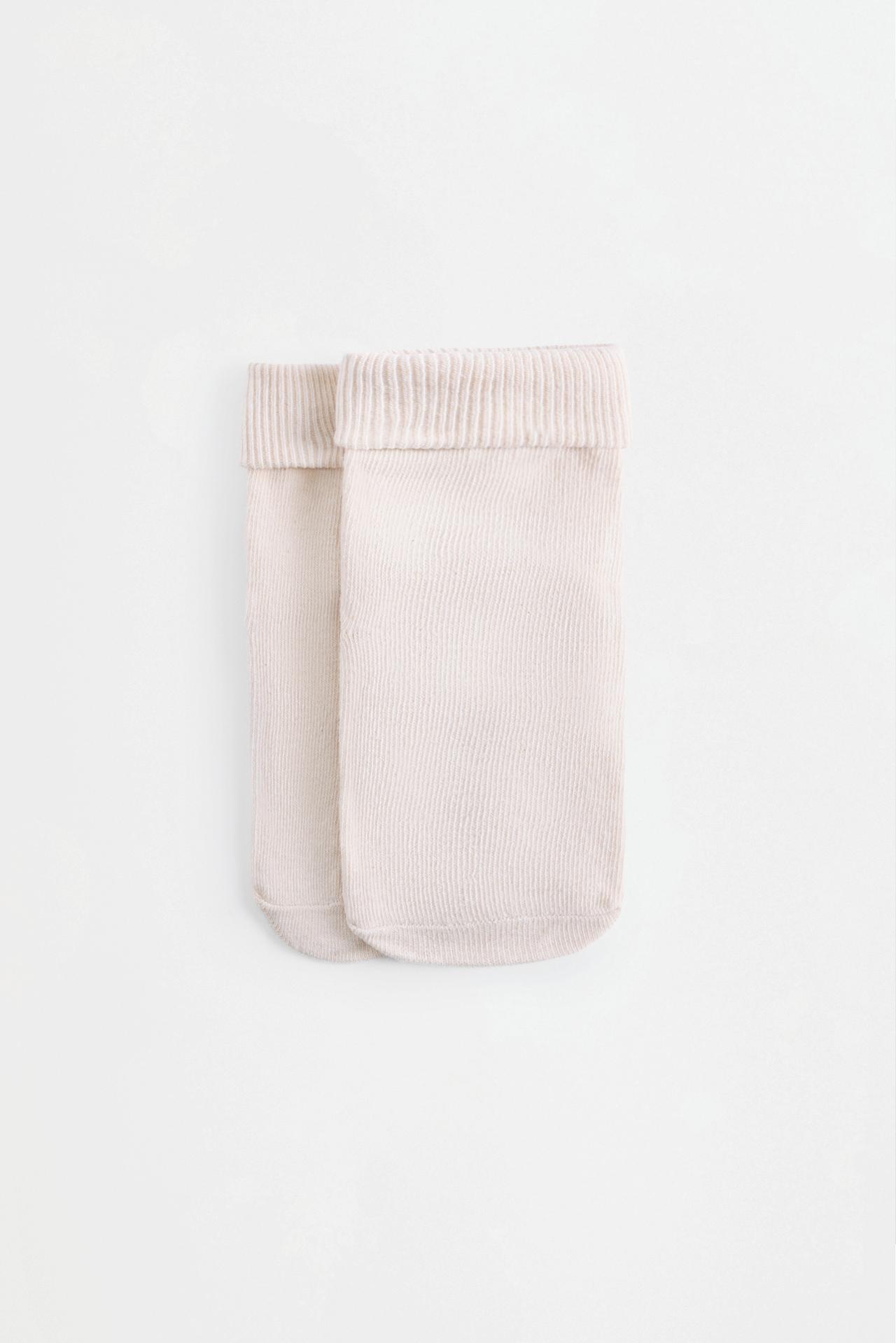 Long socks with fold-over cuff (5-pack) — GREY