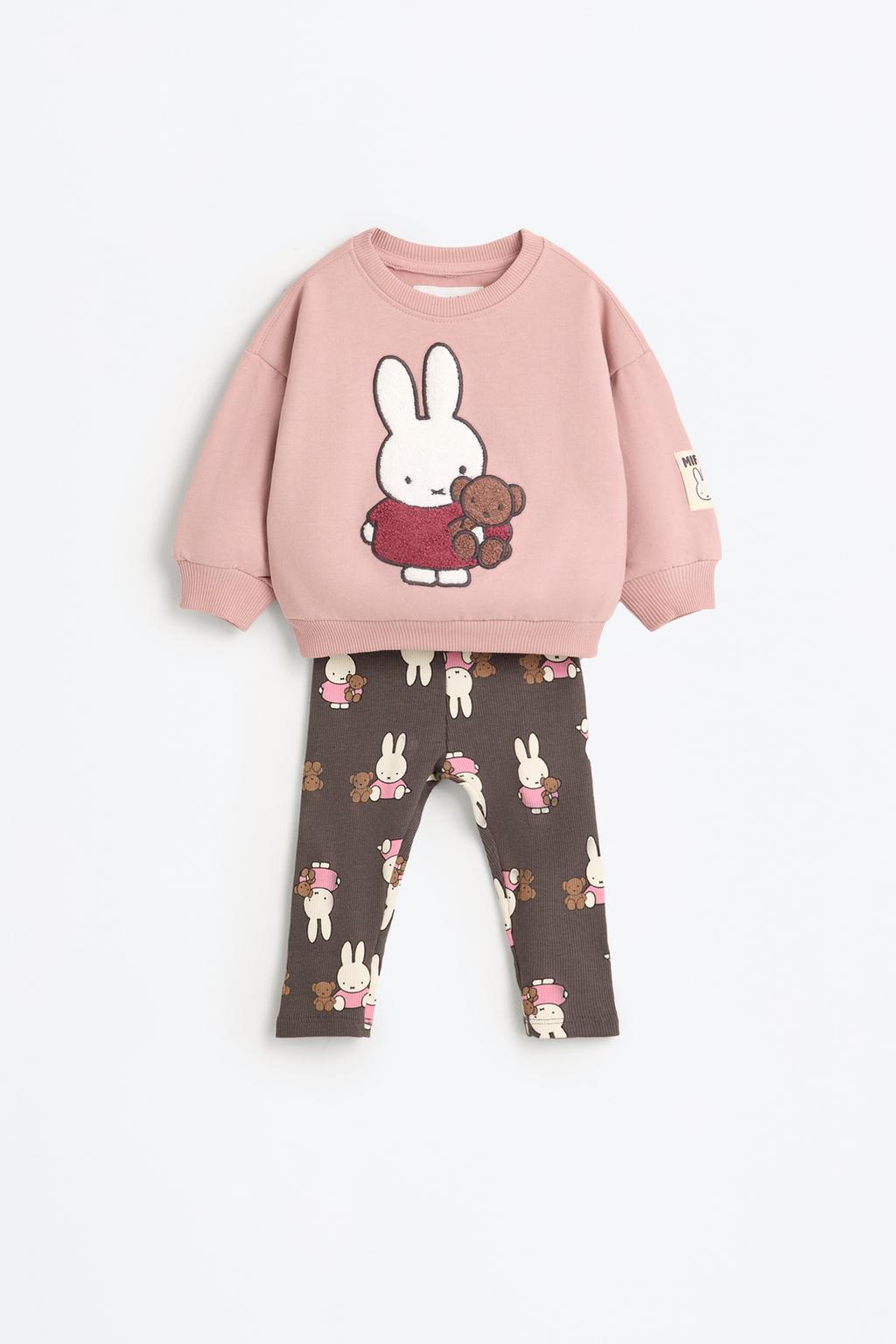 Miffy © sweatshirt patch and leggings co-ord