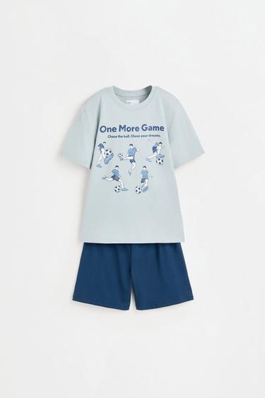 Short printed pyjamas — BLUE 1