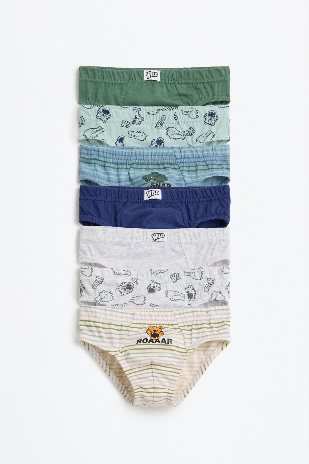 Pack of 7 wild briefs