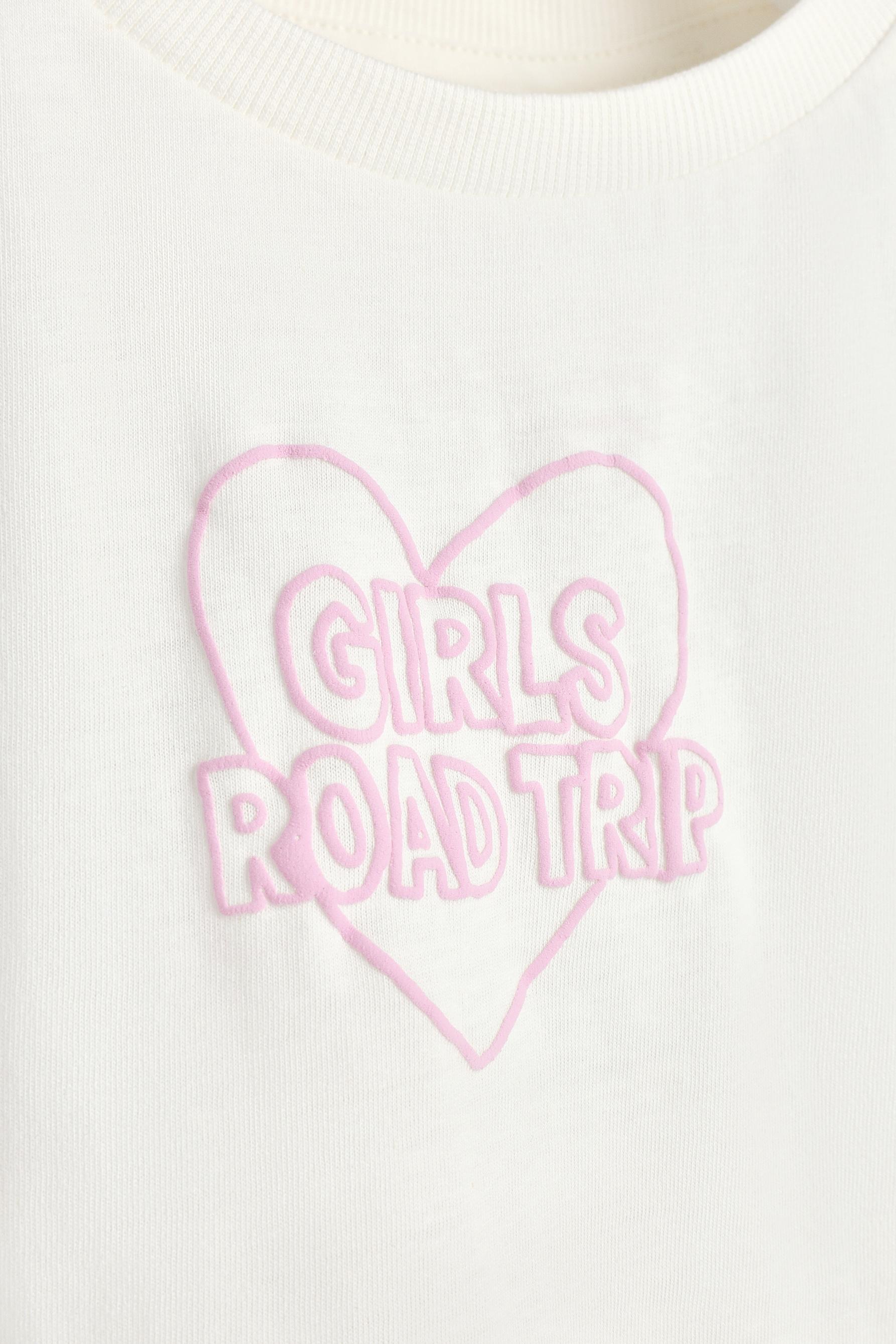 Raised print T-shirt — WHITE