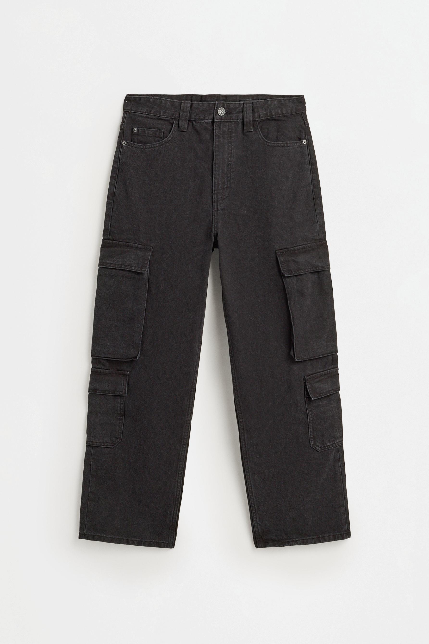 Multipocket baggy jeans — FADED BLACK