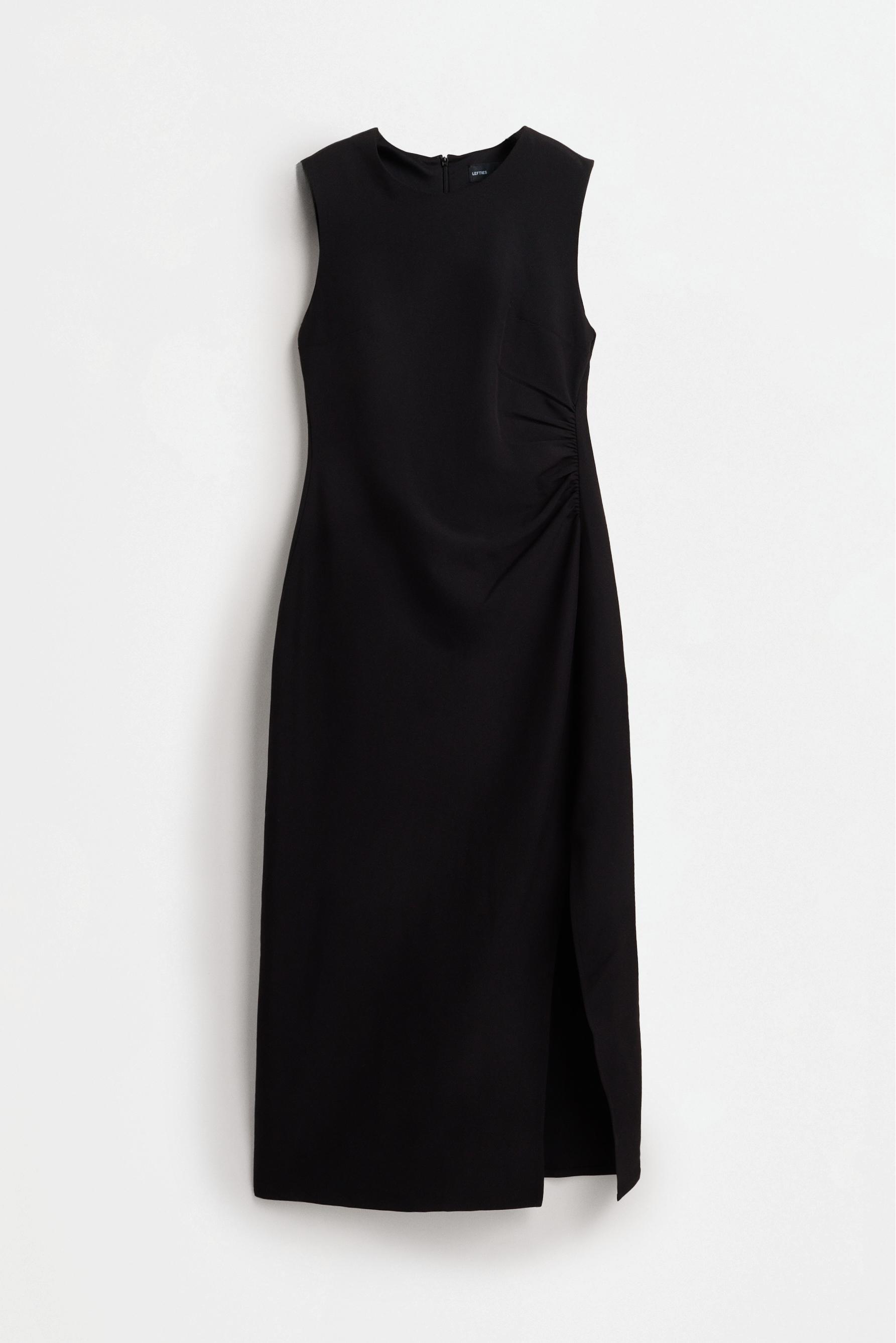 Vestido midi abertura lateral