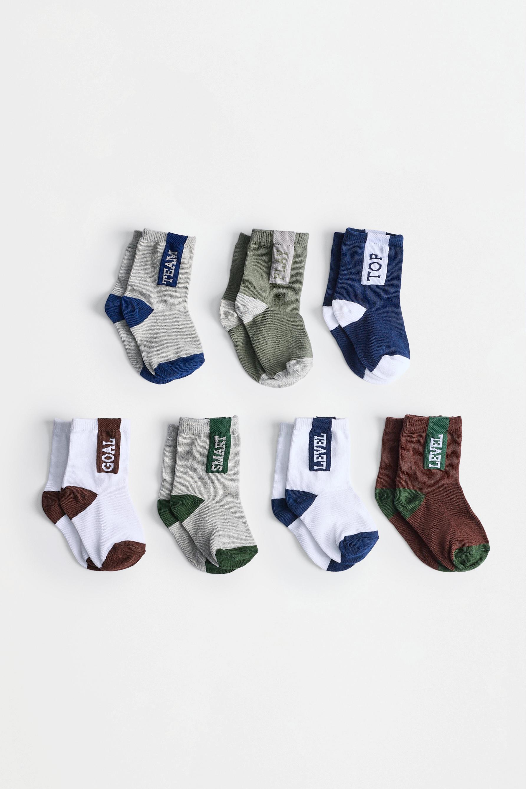 Long socks (7-pack) — BLUISH NAVY