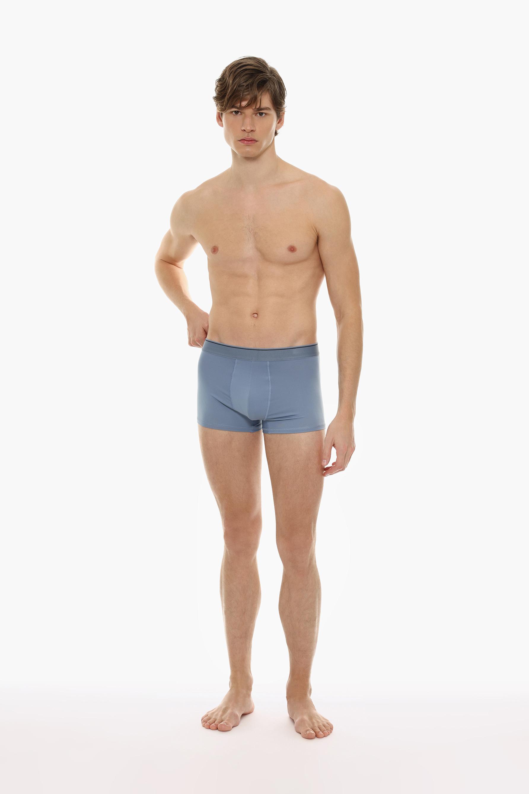 Microfibre boxers (Pack 3) — SKY BLUE