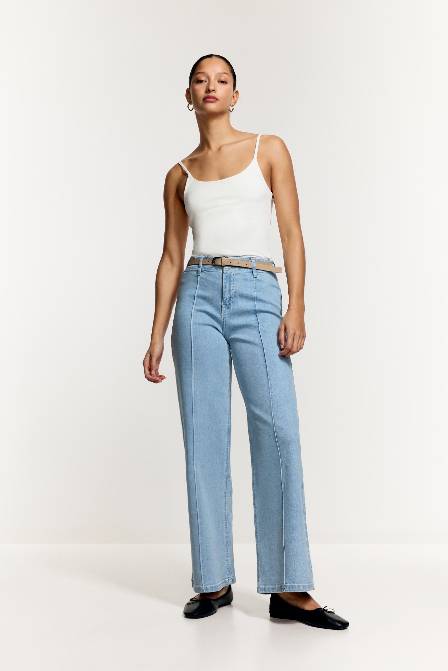 Jeans straight nervio