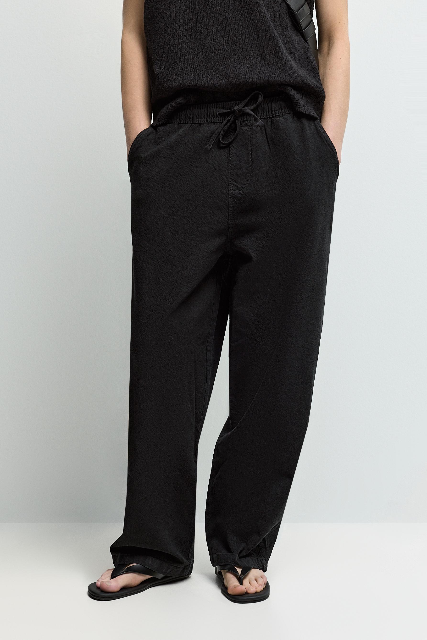Rustic joggers — BLACK