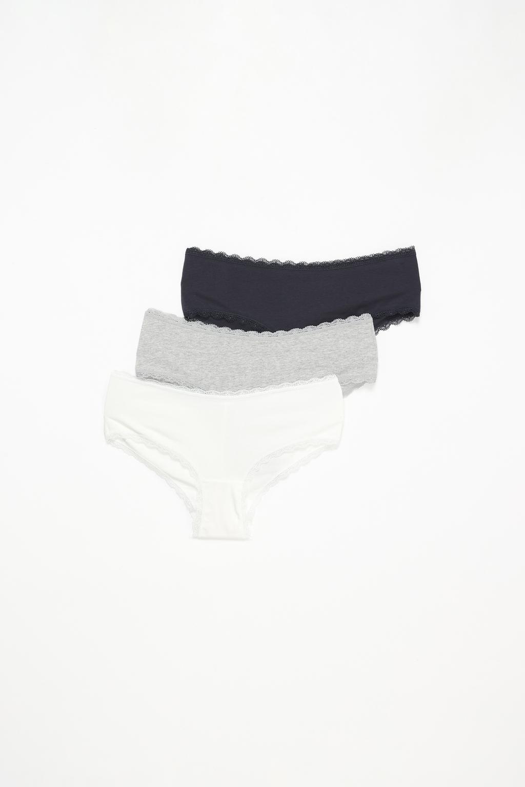 3-Pack of cotton Brazilian briefs