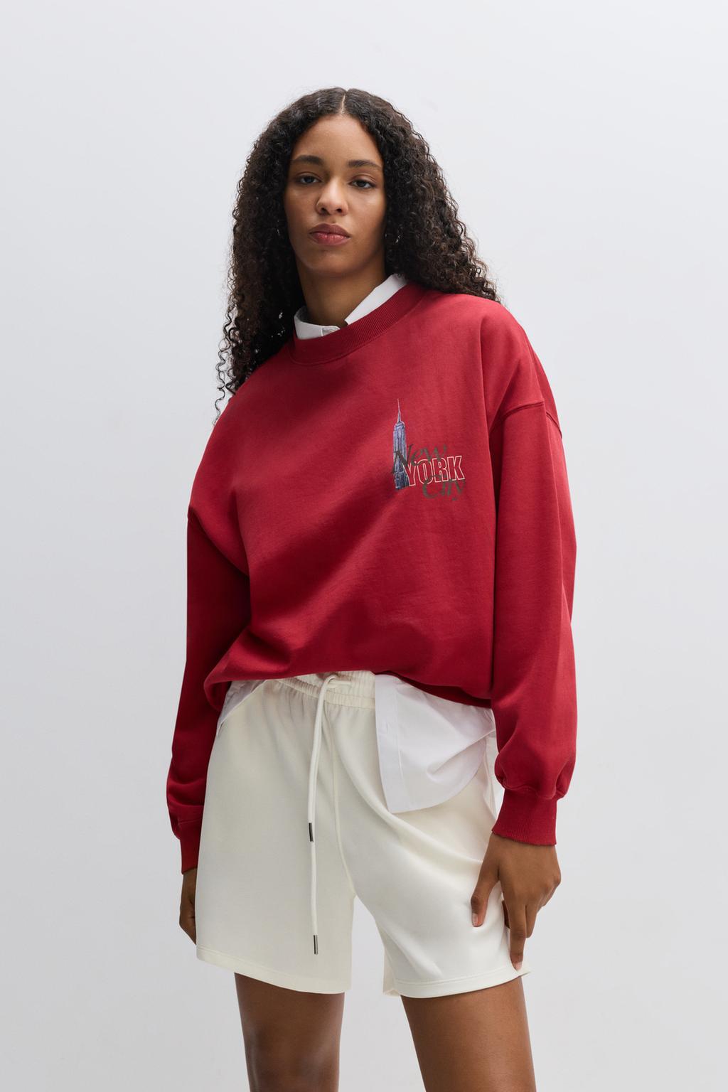 Oversize printed sweatshirt