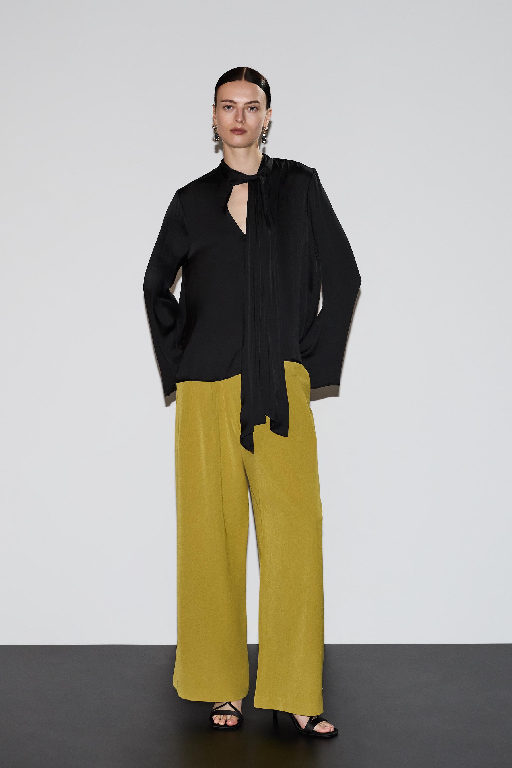 Pantalón wide leg vestir