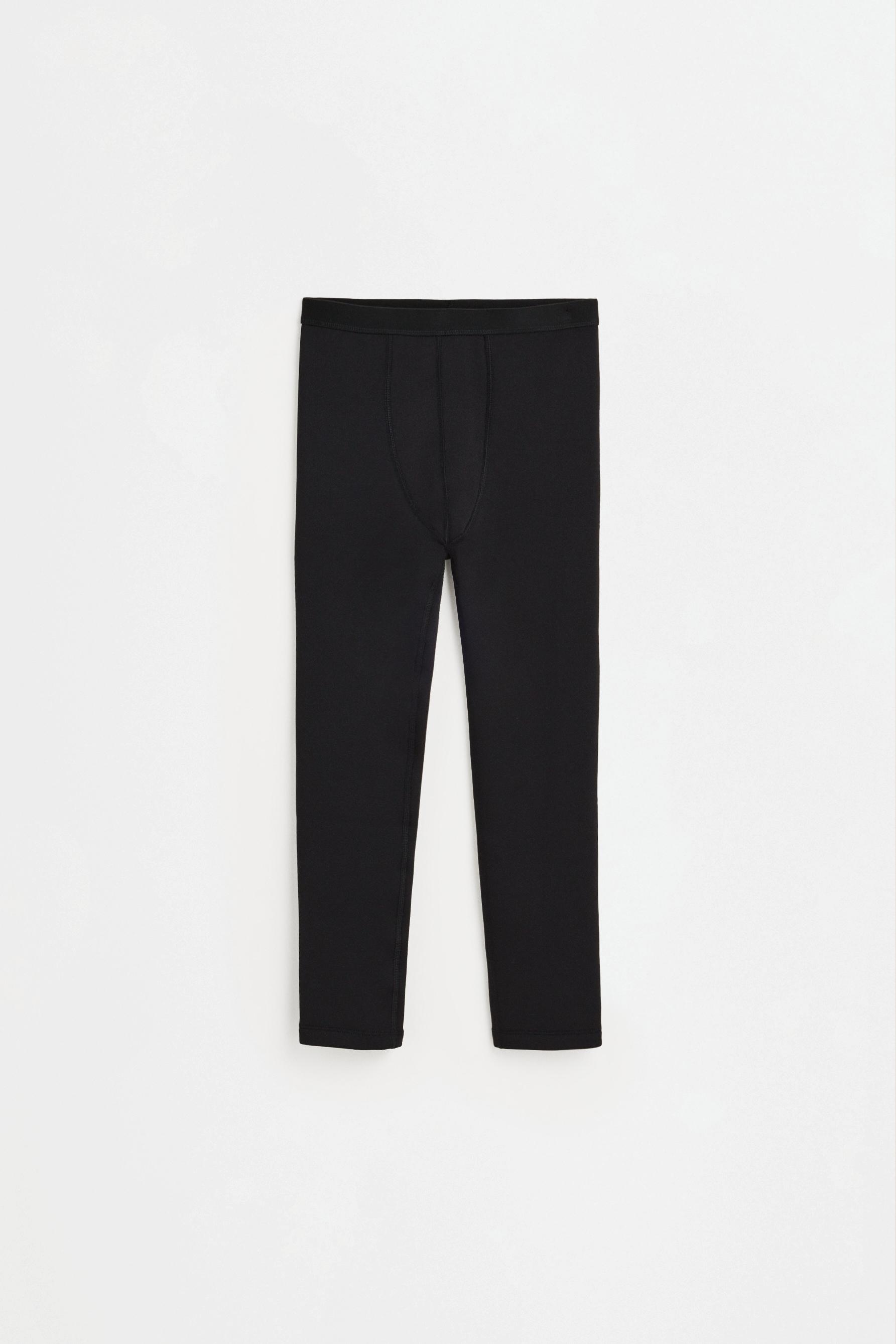 HEAVY WEIGHT thermal comfort leggings — BLACK