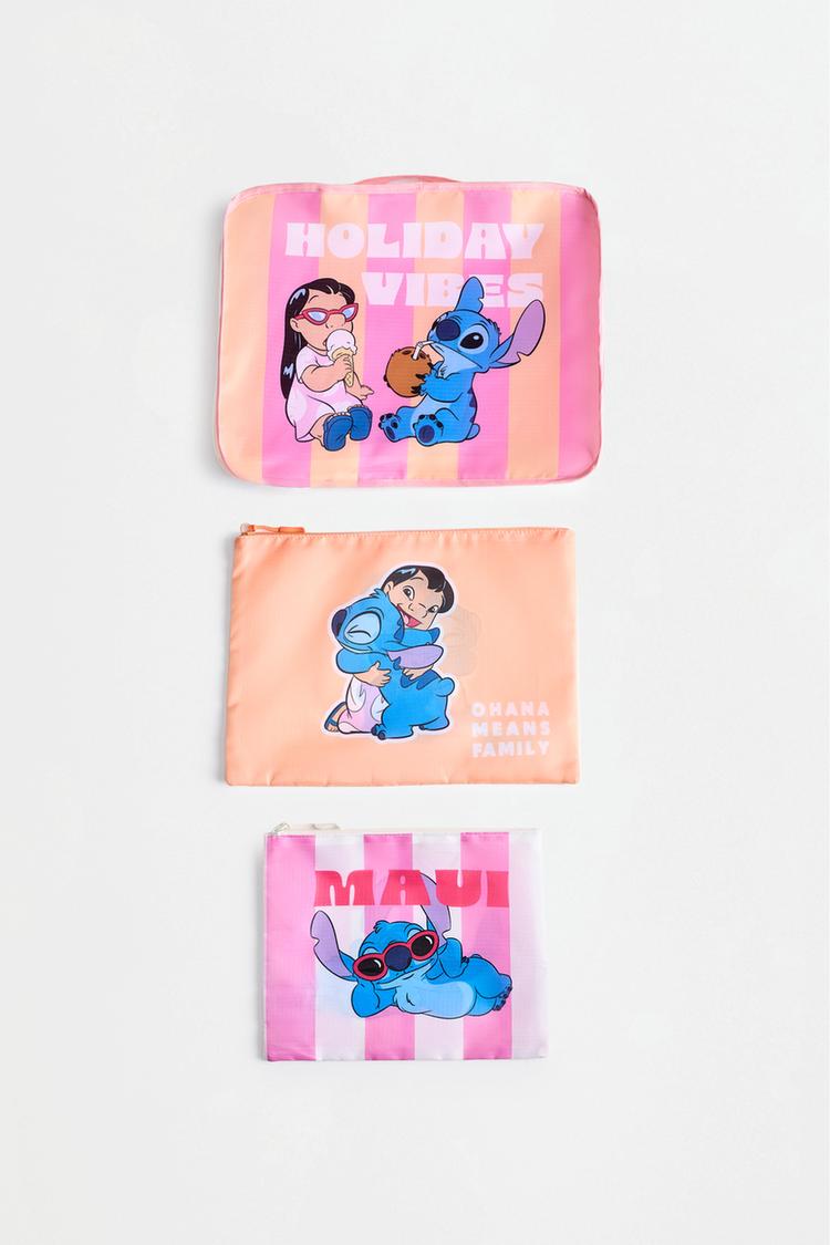 Lilo & Stitch ©Disney travel organizers (Set of 3) — ORANGE TONES