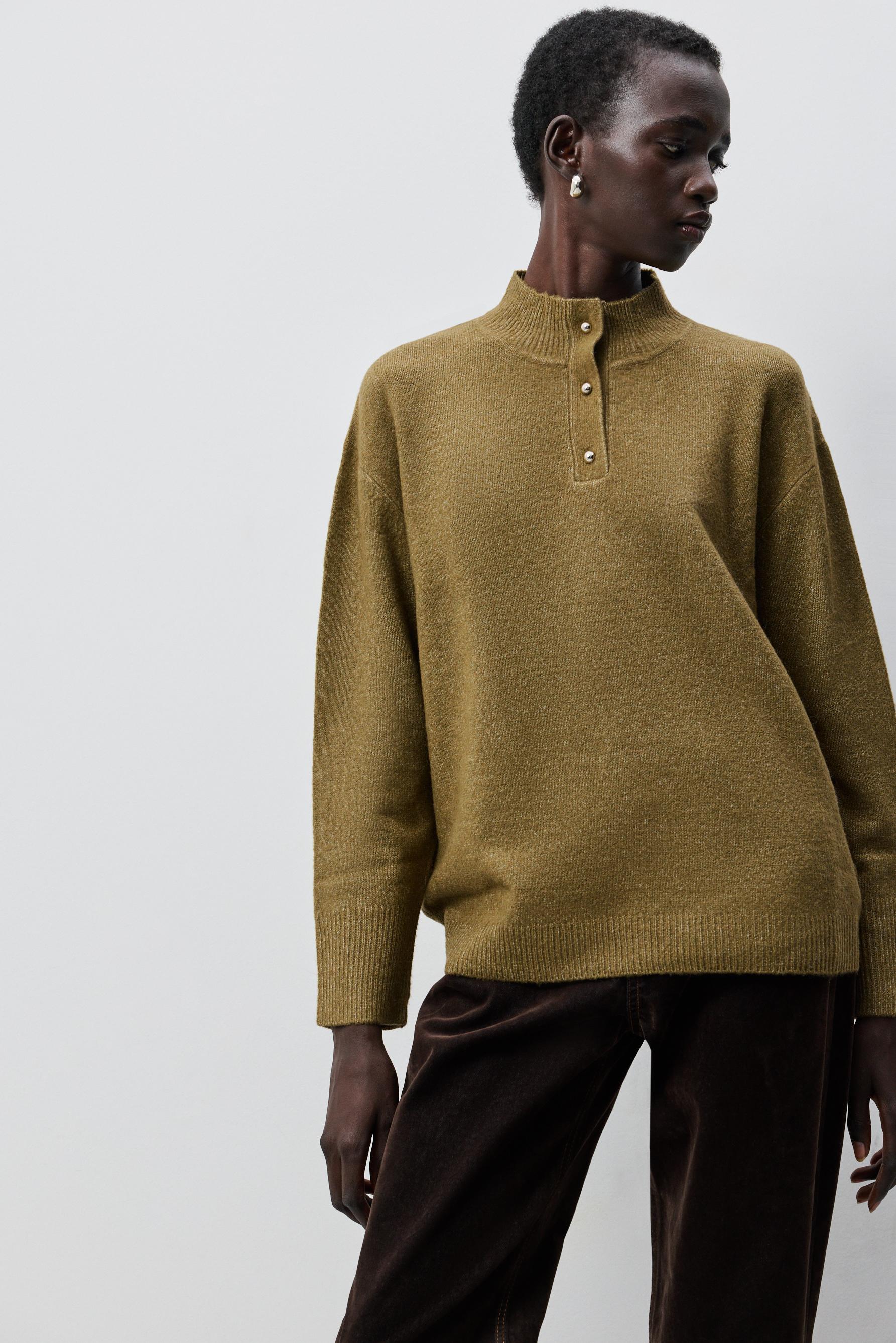 Jersey cuello perkins botones