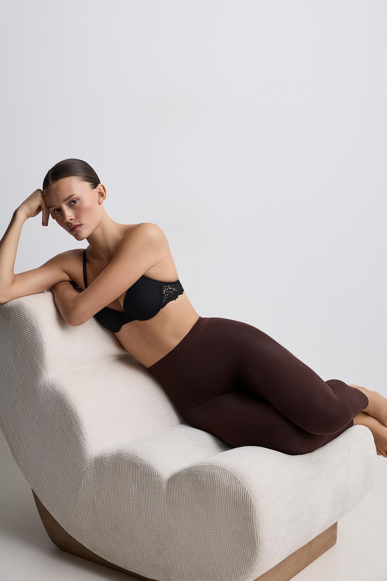 200 denier thermal leggings — CHOCOLATE