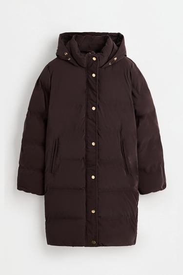 Long quilted coat — CHOCOLATE 6