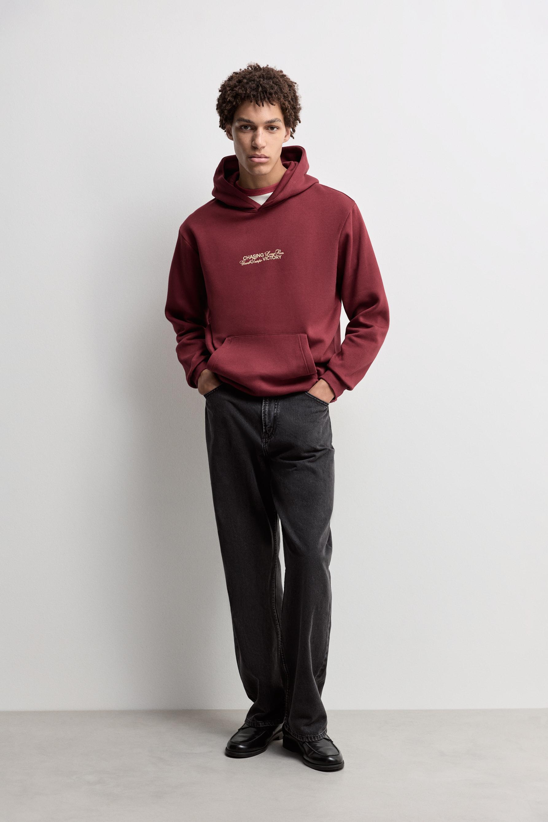 Printed sweatshirt — CHOCOLATE