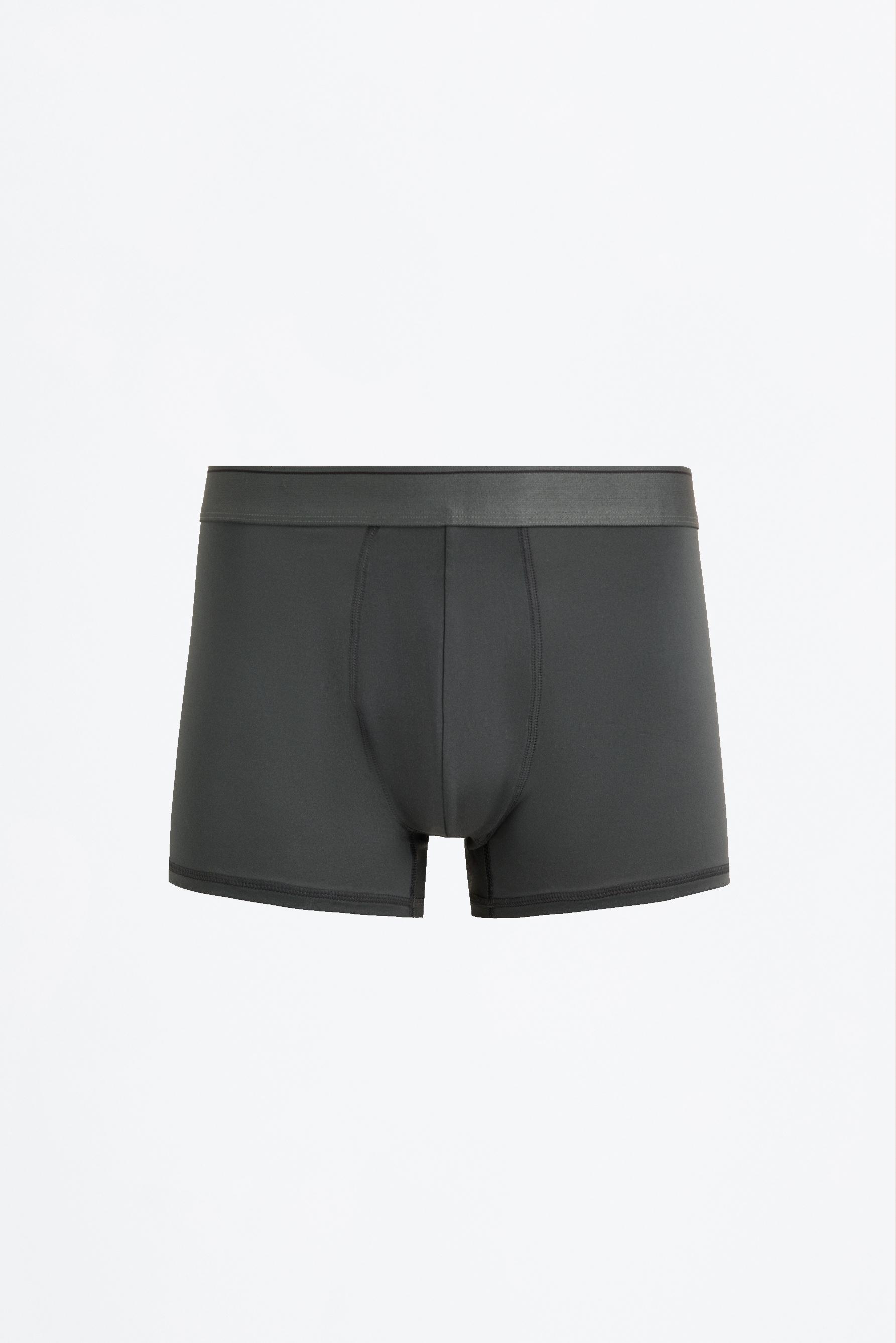 Microfibre boxers (Pack 3) — BROWN