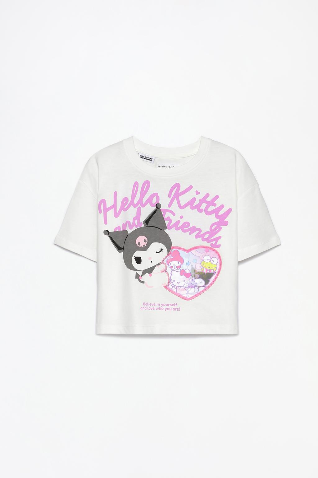 Camiseta Kuromi ©SANRIO parche lenticular