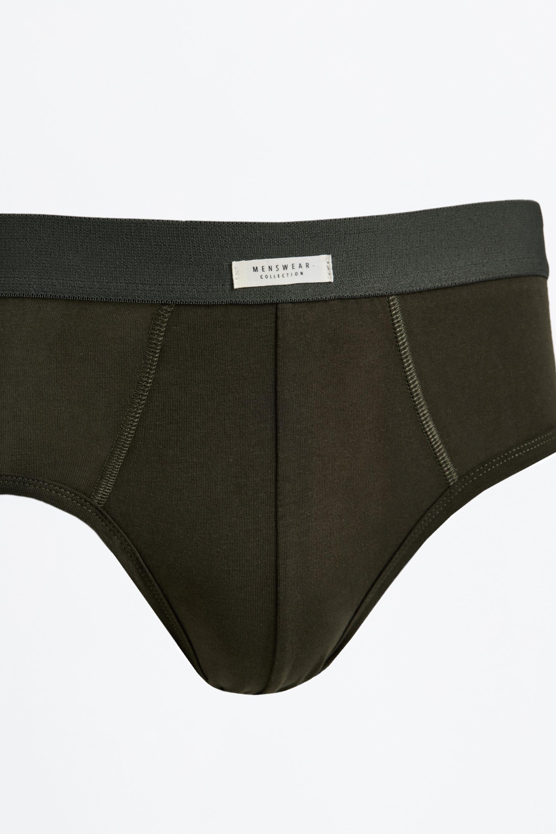 Briefs (3-Pack) — DARK KHAKI