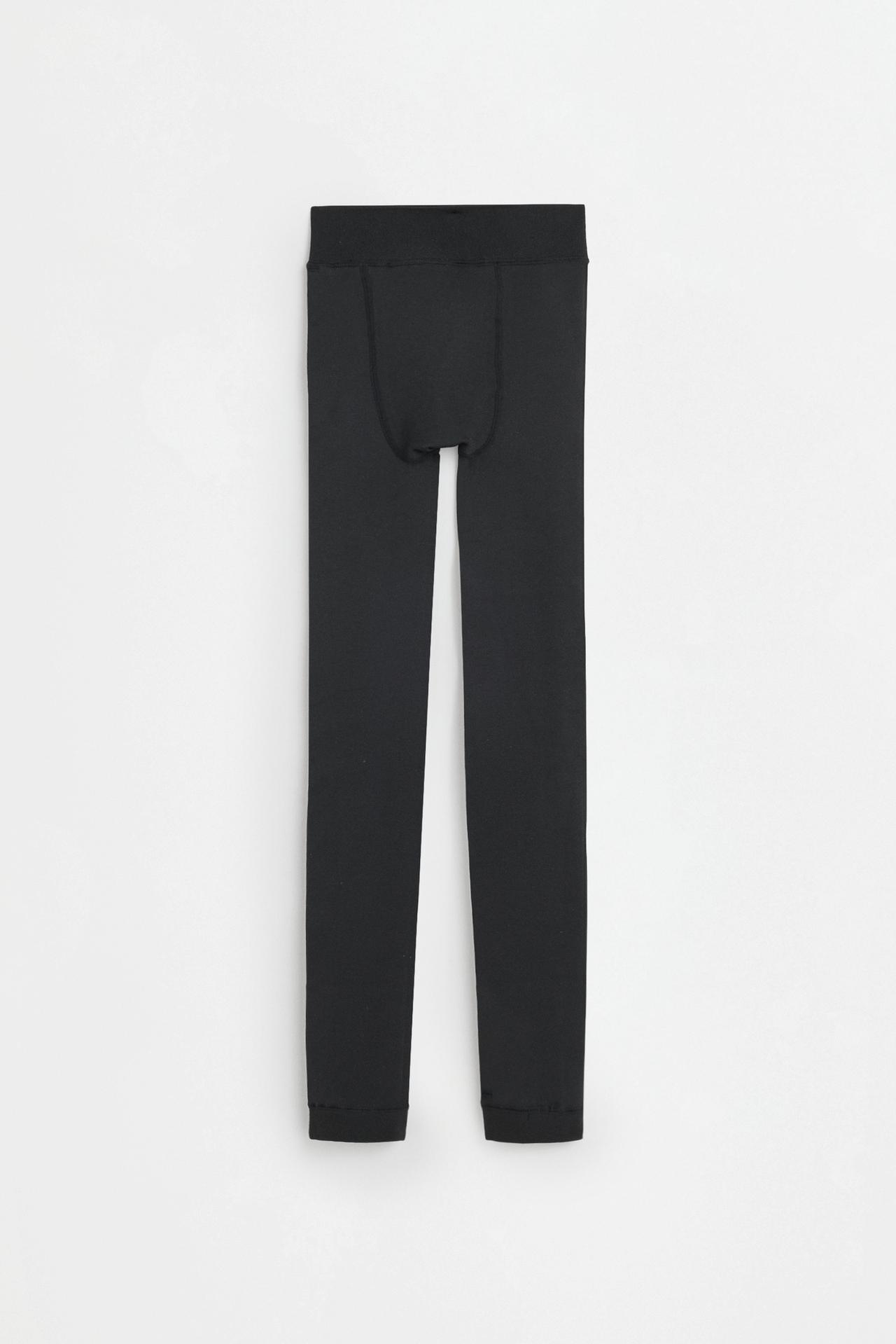 Long 200 den leggings — BLACK
