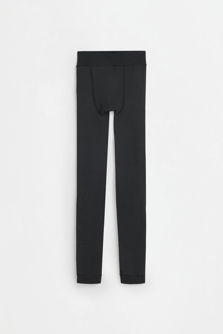 Long 200 den leggings — BLACK