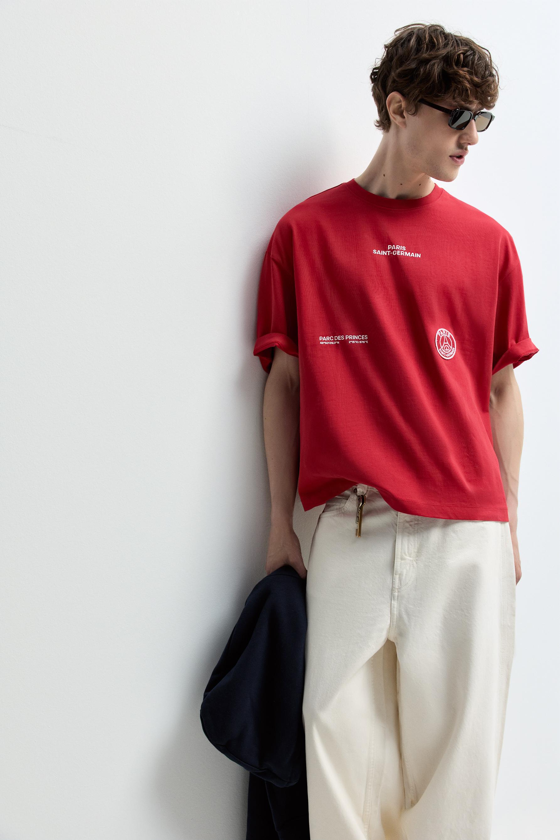 Paris Saint-Germain x Lefties printed T-shirt — BRIGHT RED