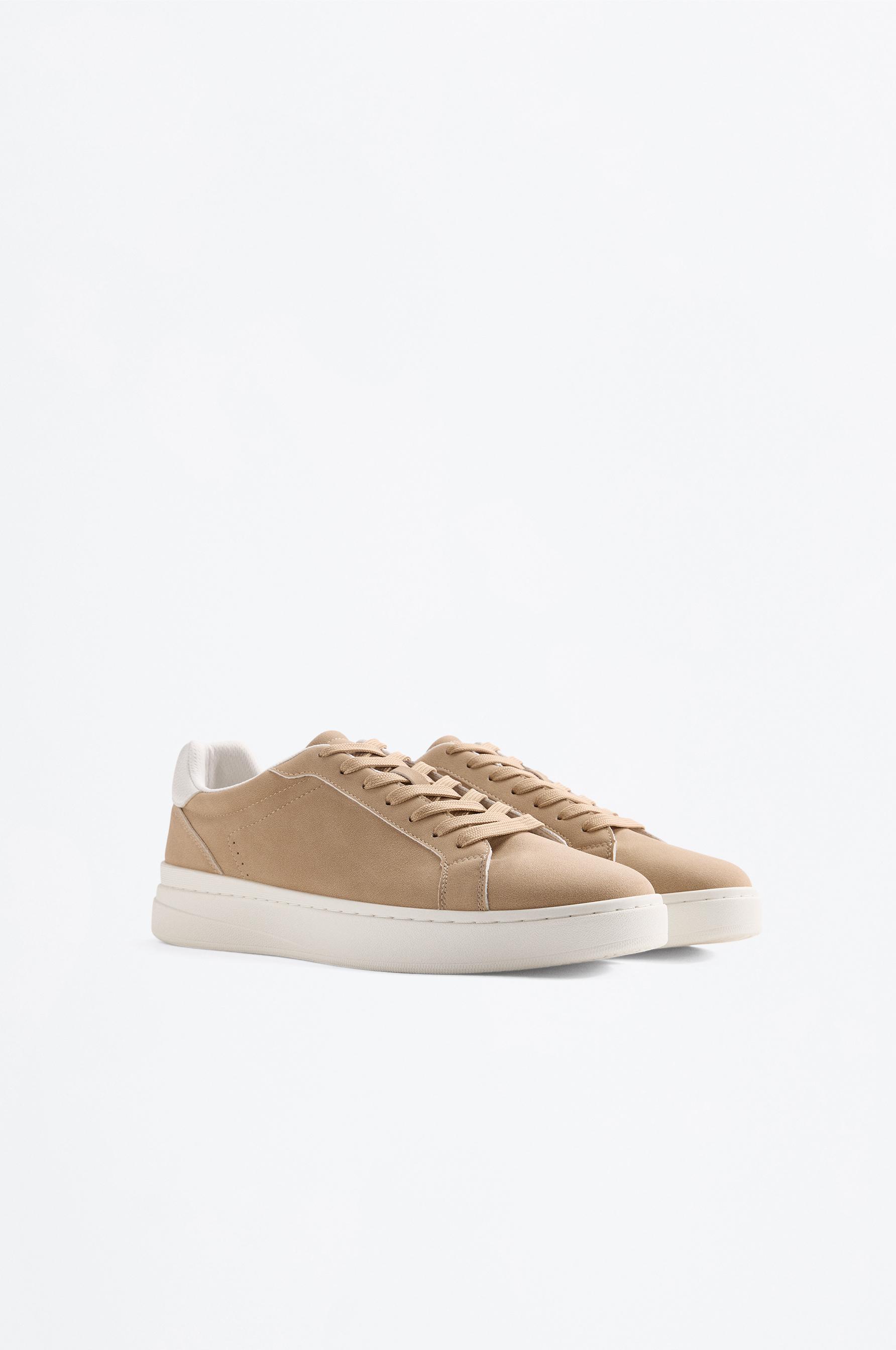 Casual flag sneakers — BEIGE