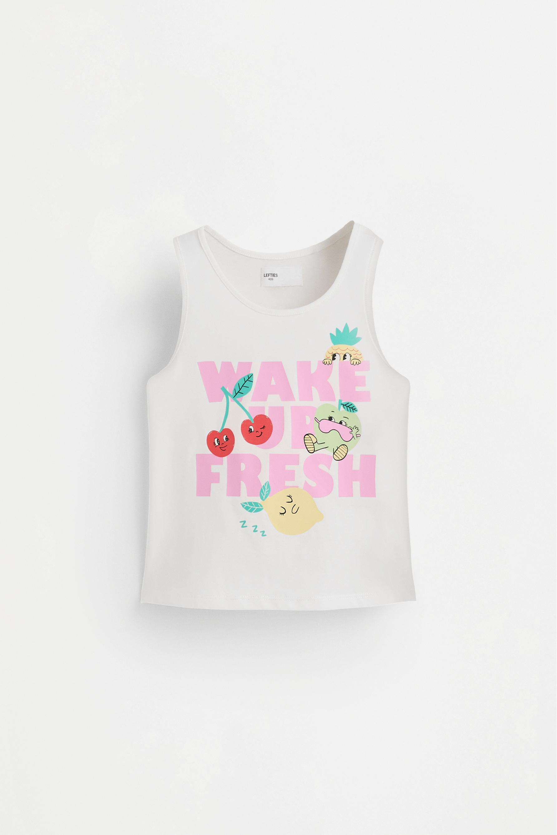 Printed strap pyjamas — OFF WHITE