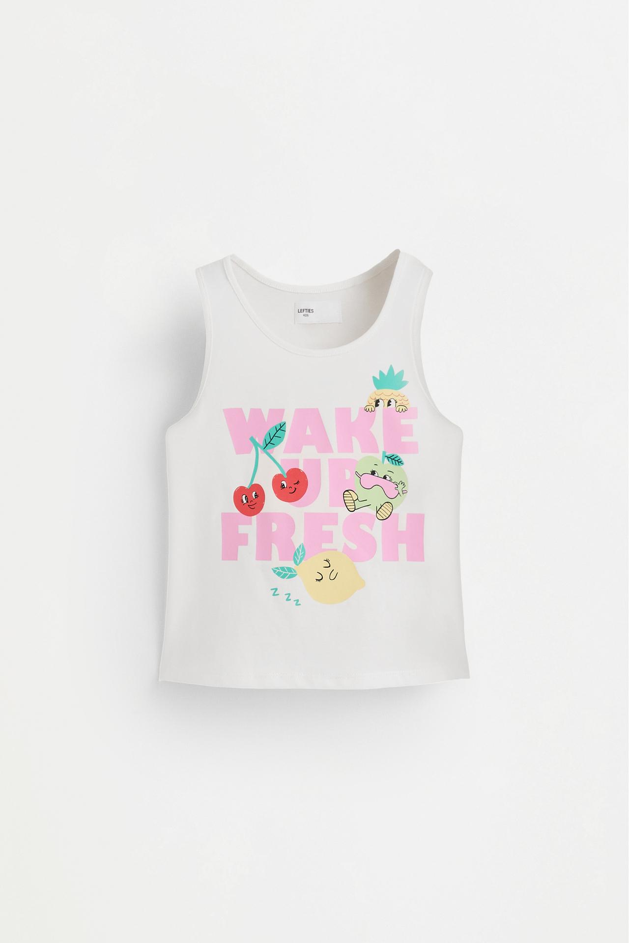 Printed strap pyjamas — OFF WHITE