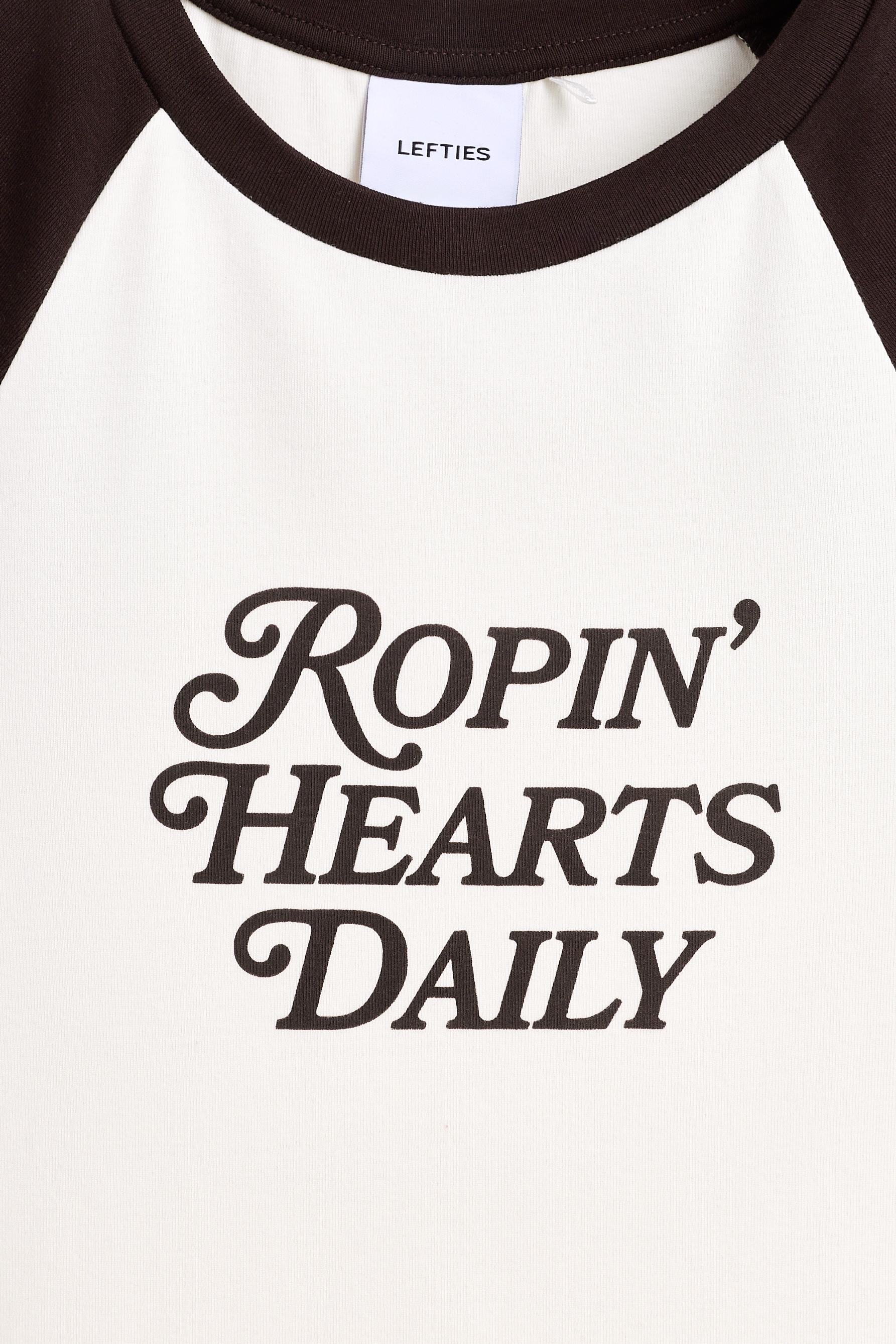 Printed raglan sleeve T-shirt — OFF WHITE