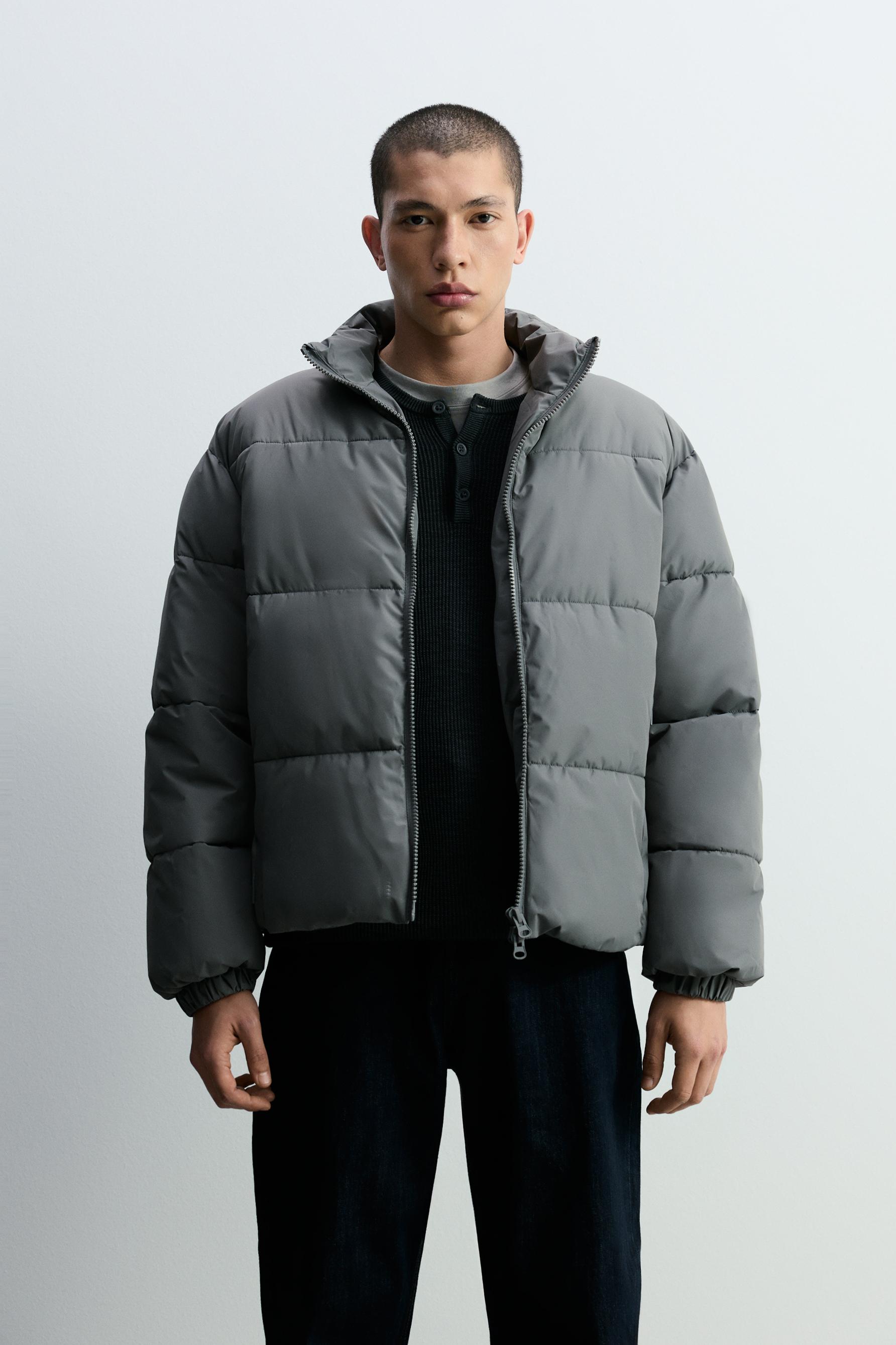 Cazadora acolchada cuello subido