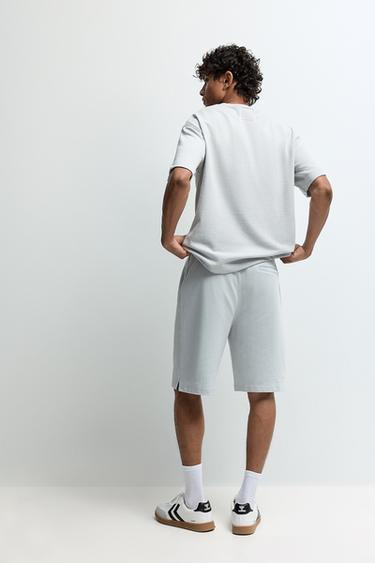 Tracksuit Bermuda shorts — PALE BLUE 5