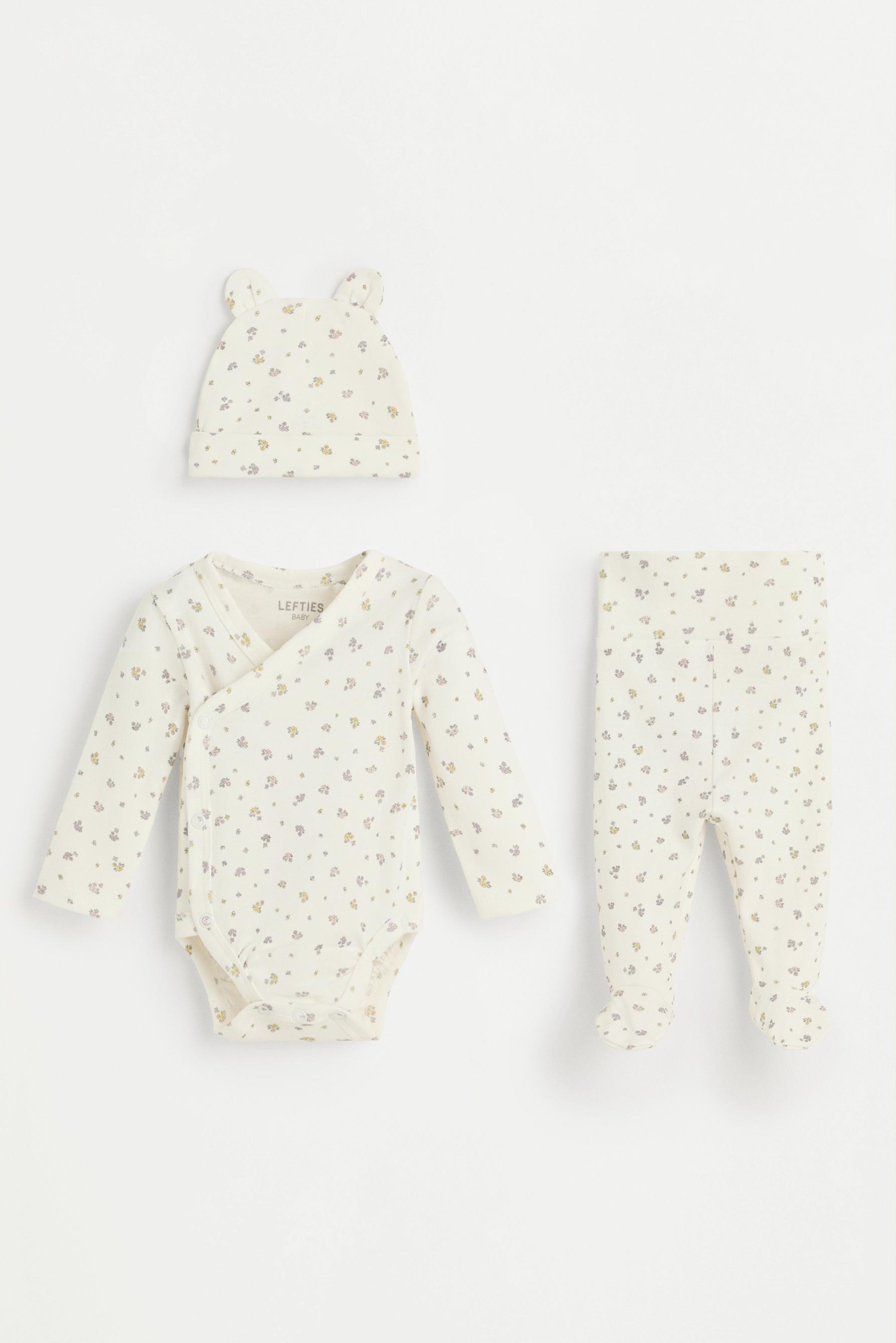 Set body, polaina y gorrito interlock