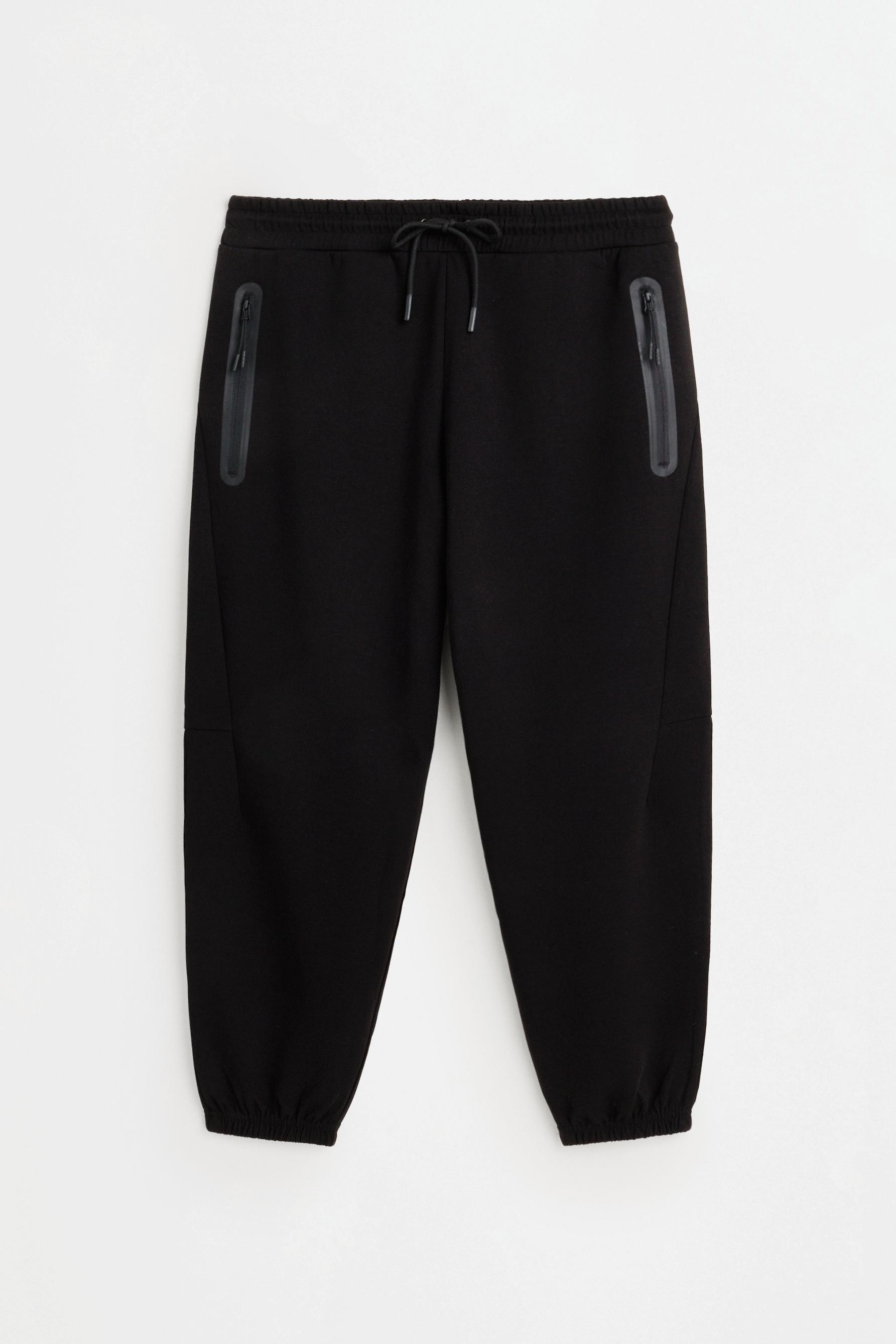 Pantalón interlock wide leg