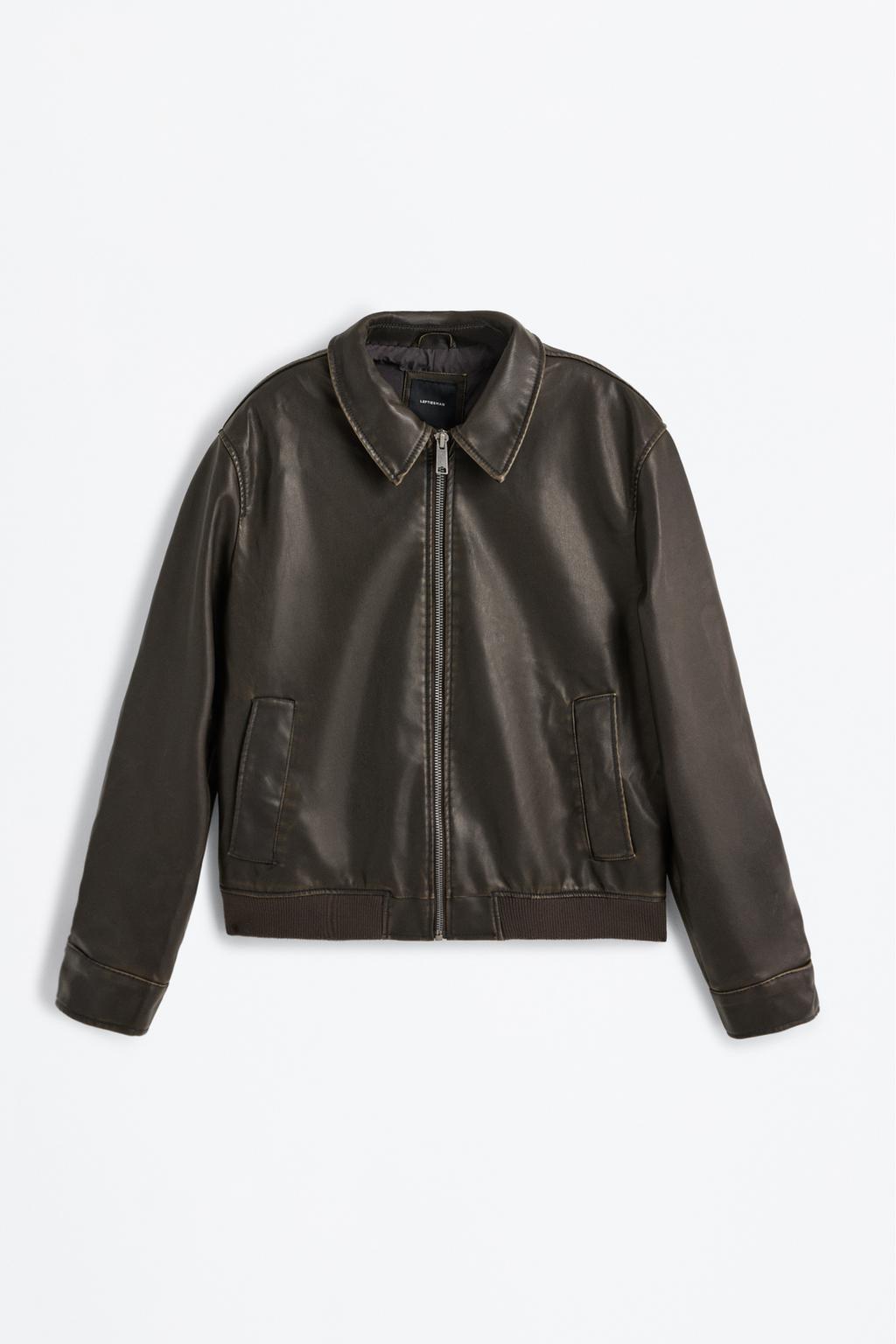 Leather effect jacket
