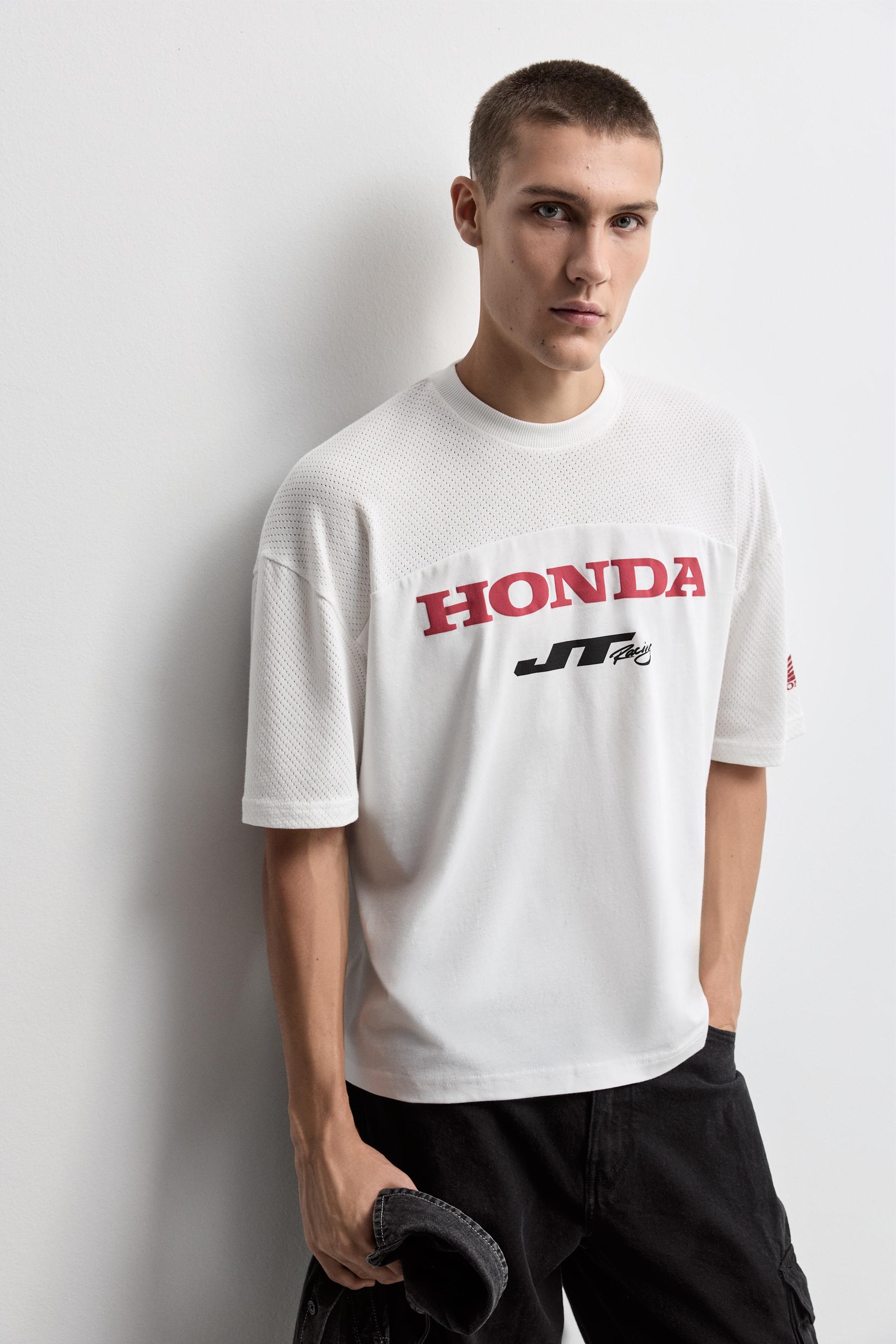 Honda mesh T-shirt — OFF WHITE