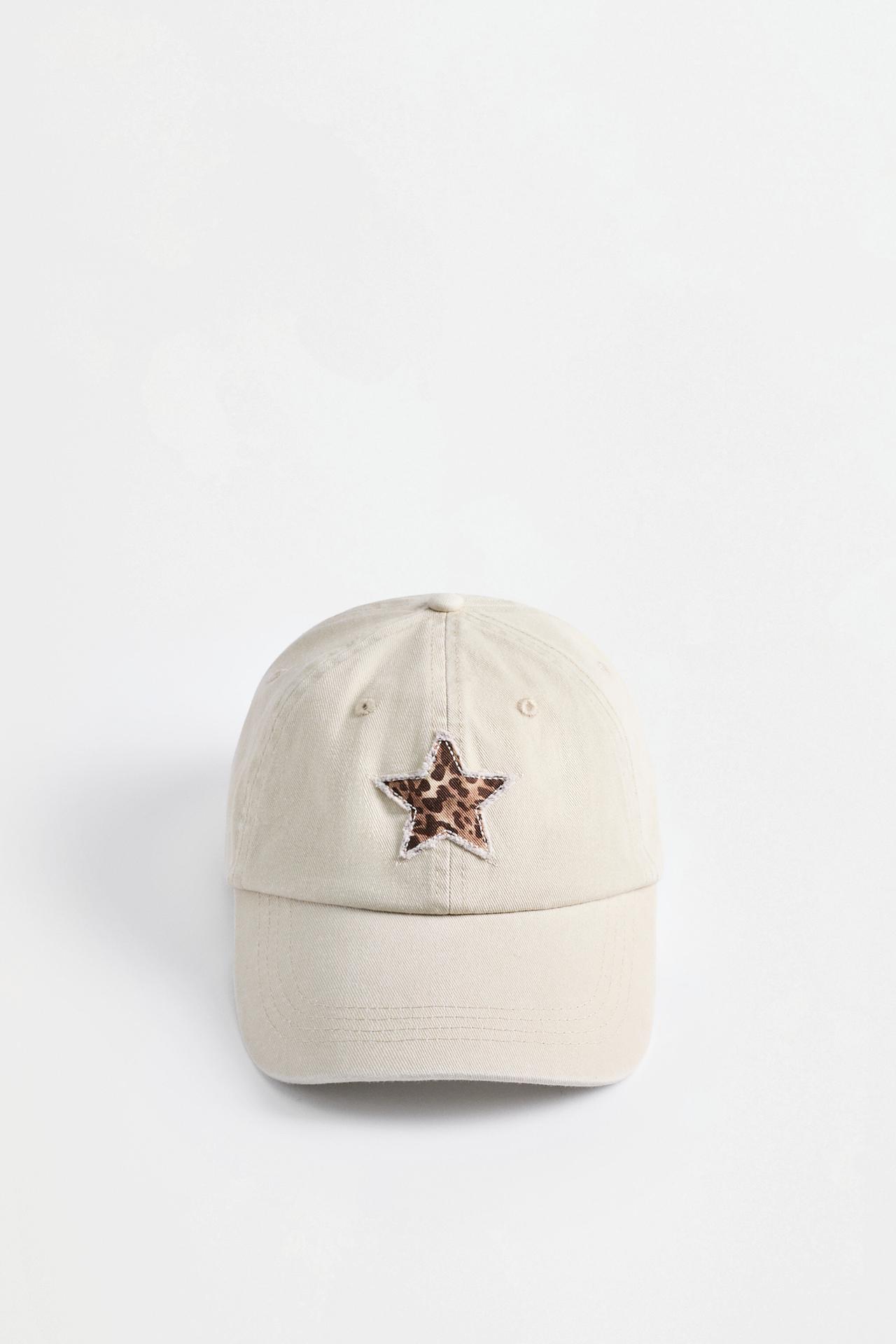 Star patch cap — ECRU/BEIGE