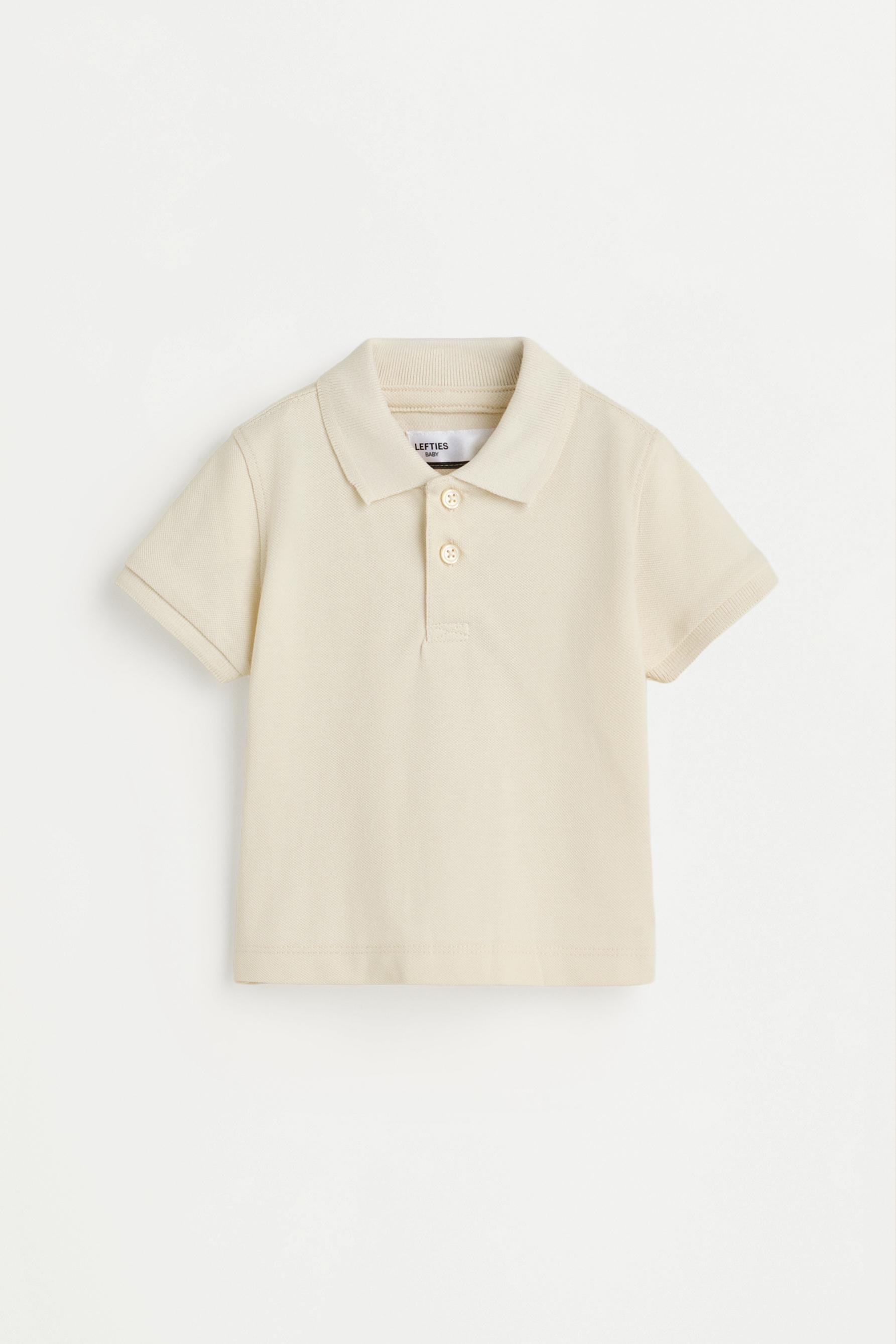 2-pack of plain polo shirts — KHAKI