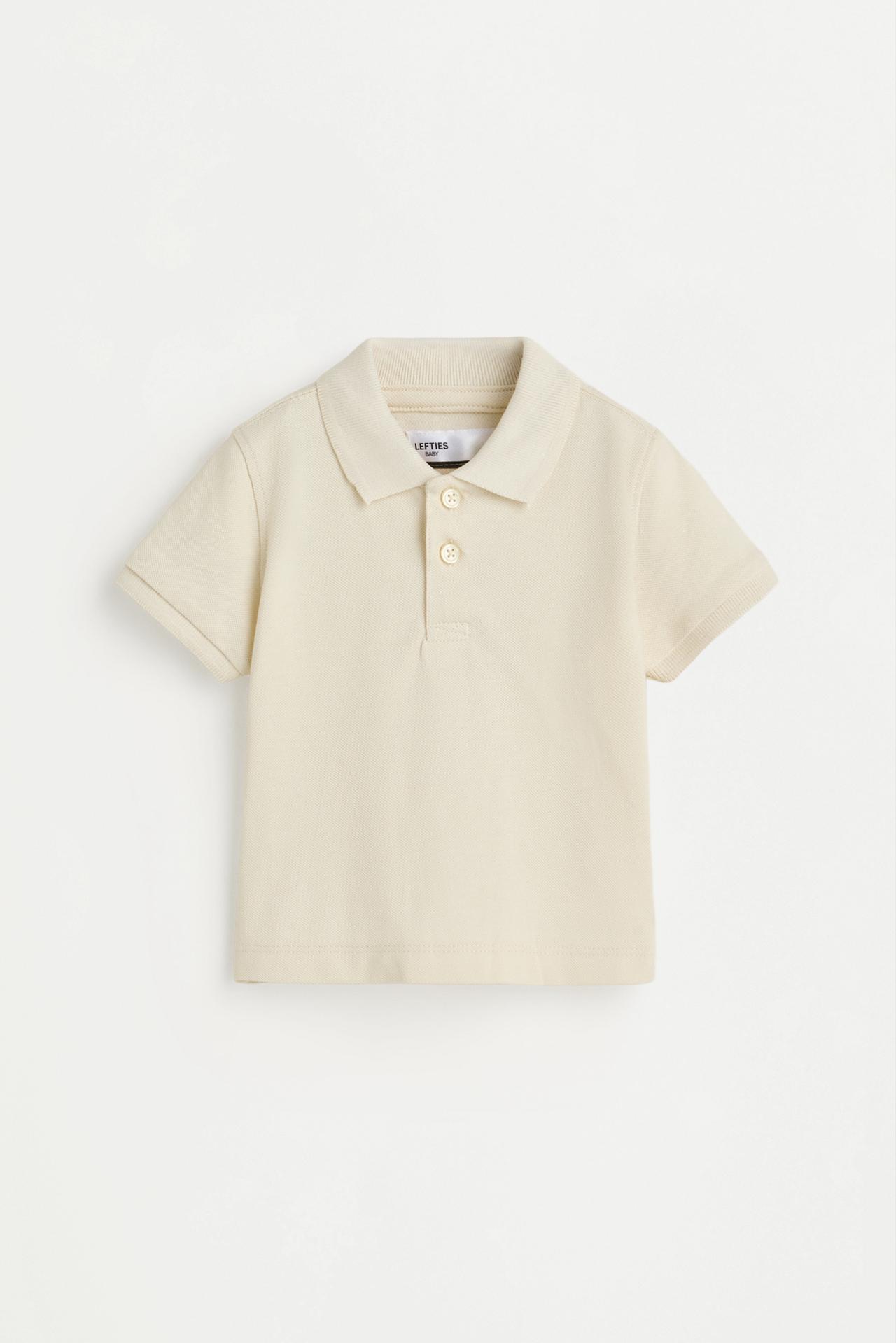 2-pack of plain polo shirts — KHAKI