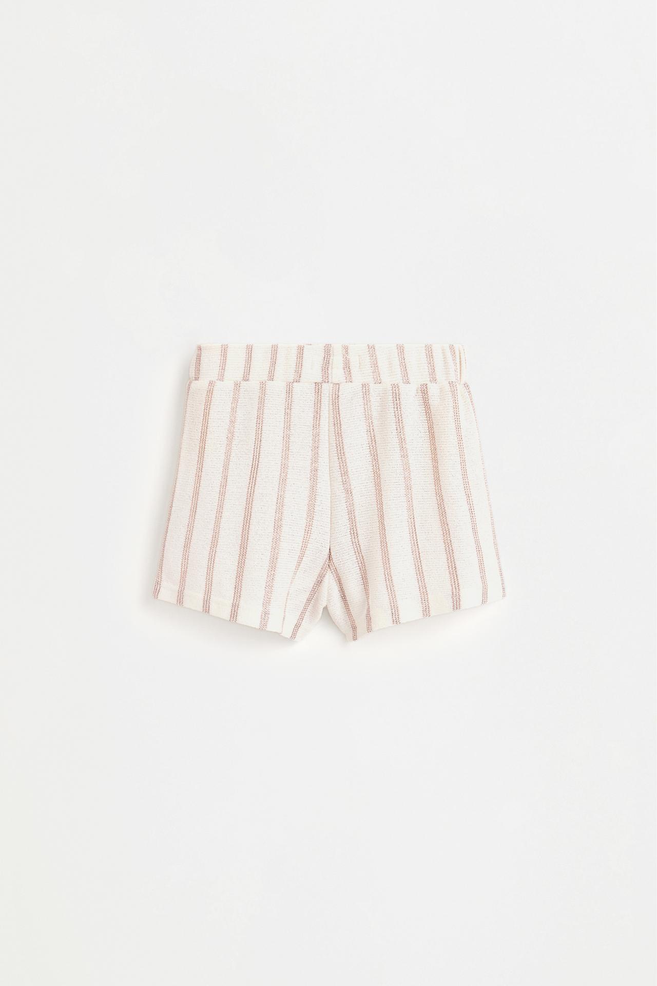 Shimmering bias cut shorts — COPPER