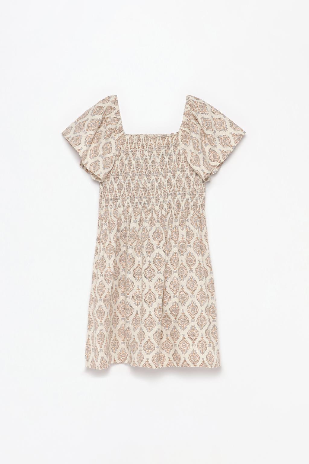 Printed rustic dress