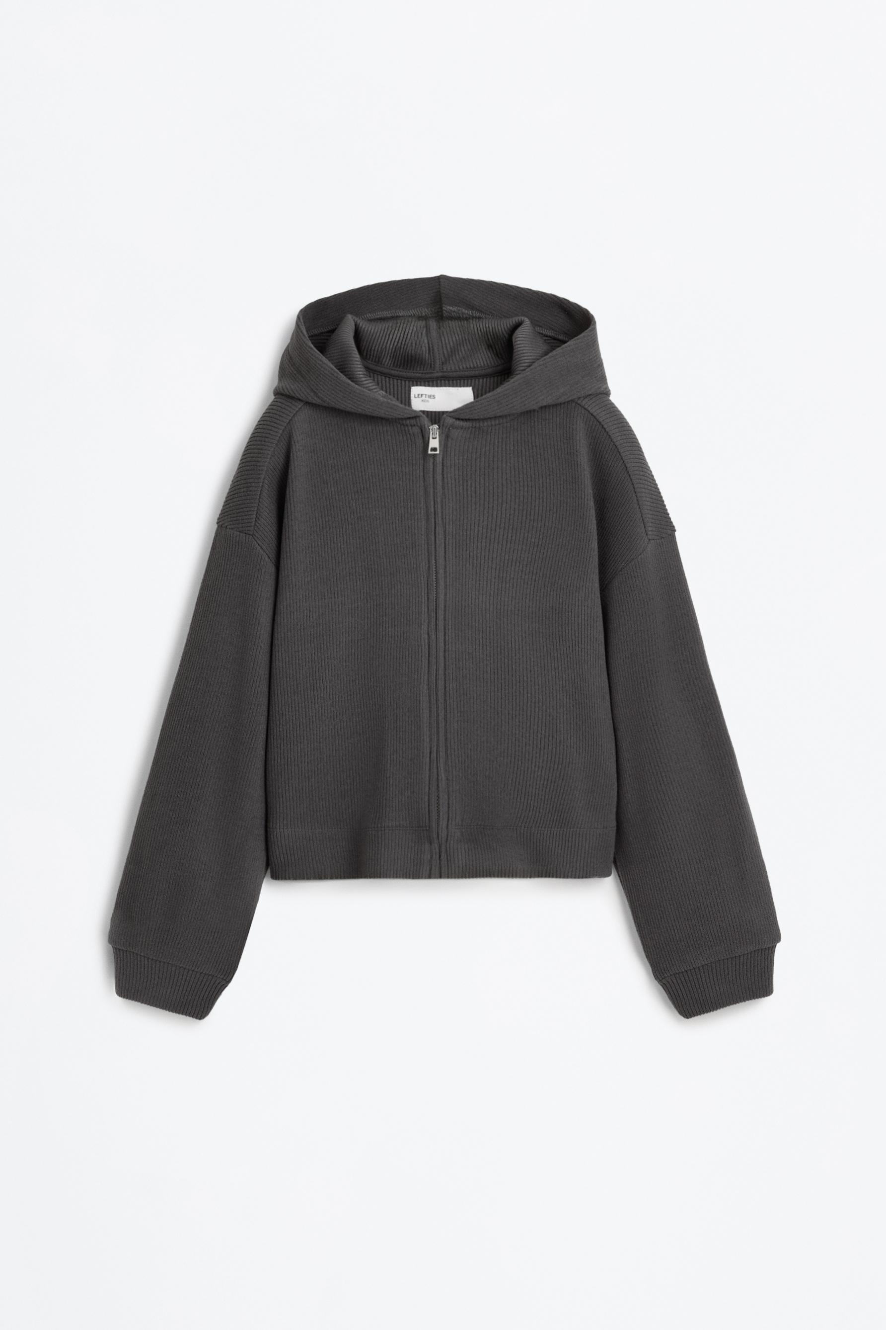 Kesim detaylı fermuarlı sweatshirt - | LEFTIES Turkey